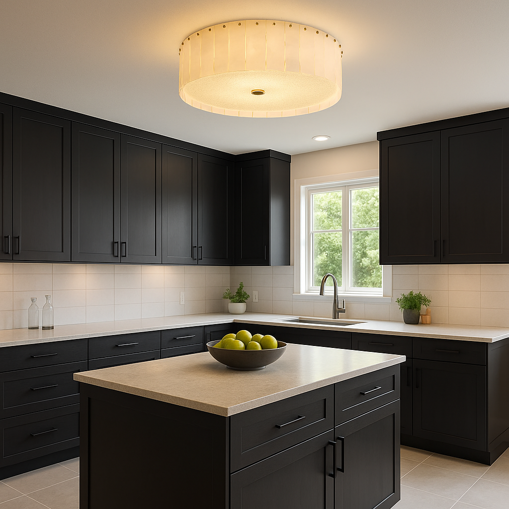 AlabasterGlow | Flush Mount Ceiling Light with Sculptural Design | Soft Ambient Glow for Modern Interiors 7