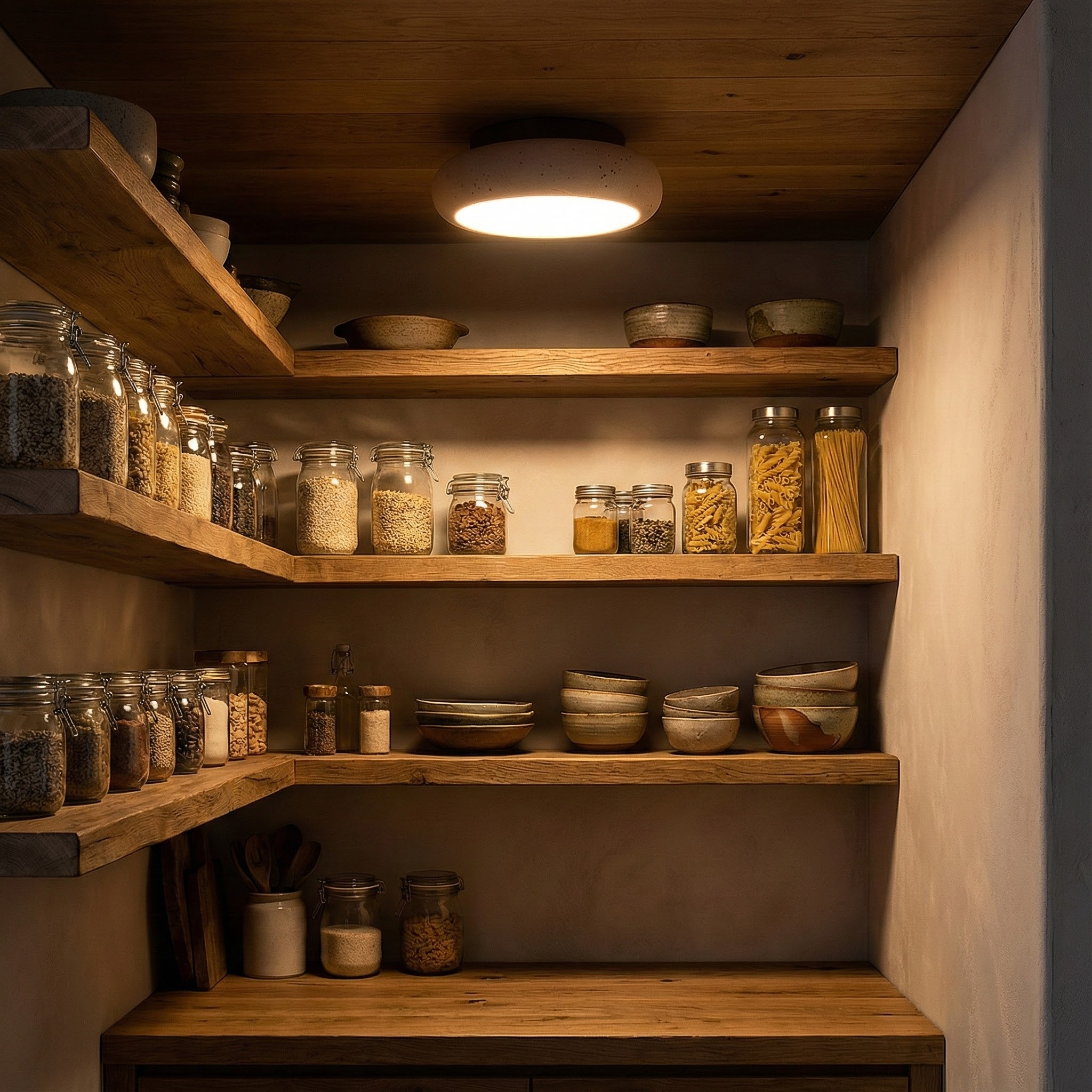 AlbaStone | Flush Mount Ceiling Light with Softly Rounded Design | Warm Diffused Glow for Serene Interiors 1