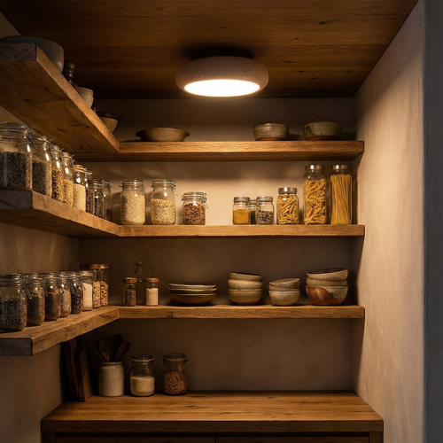 AlbaStone | Flush Mount Ceiling Light with Softly Rounded Design | Warm Diffused Glow for Serene Interiors 1