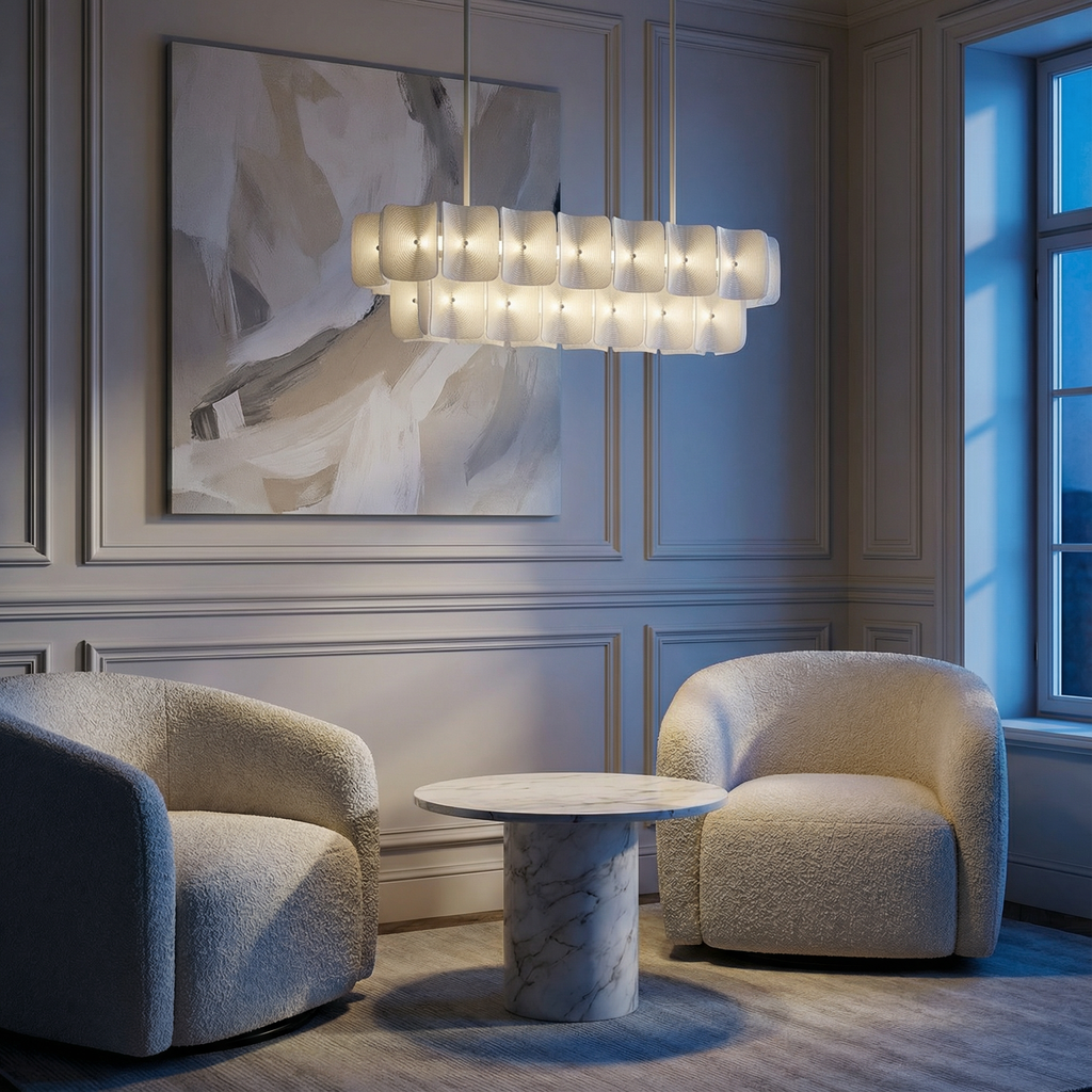 AleraGlow | Modern Chandelier Light with Soft Diffusion | Elegant Design for Dining Rooms 3