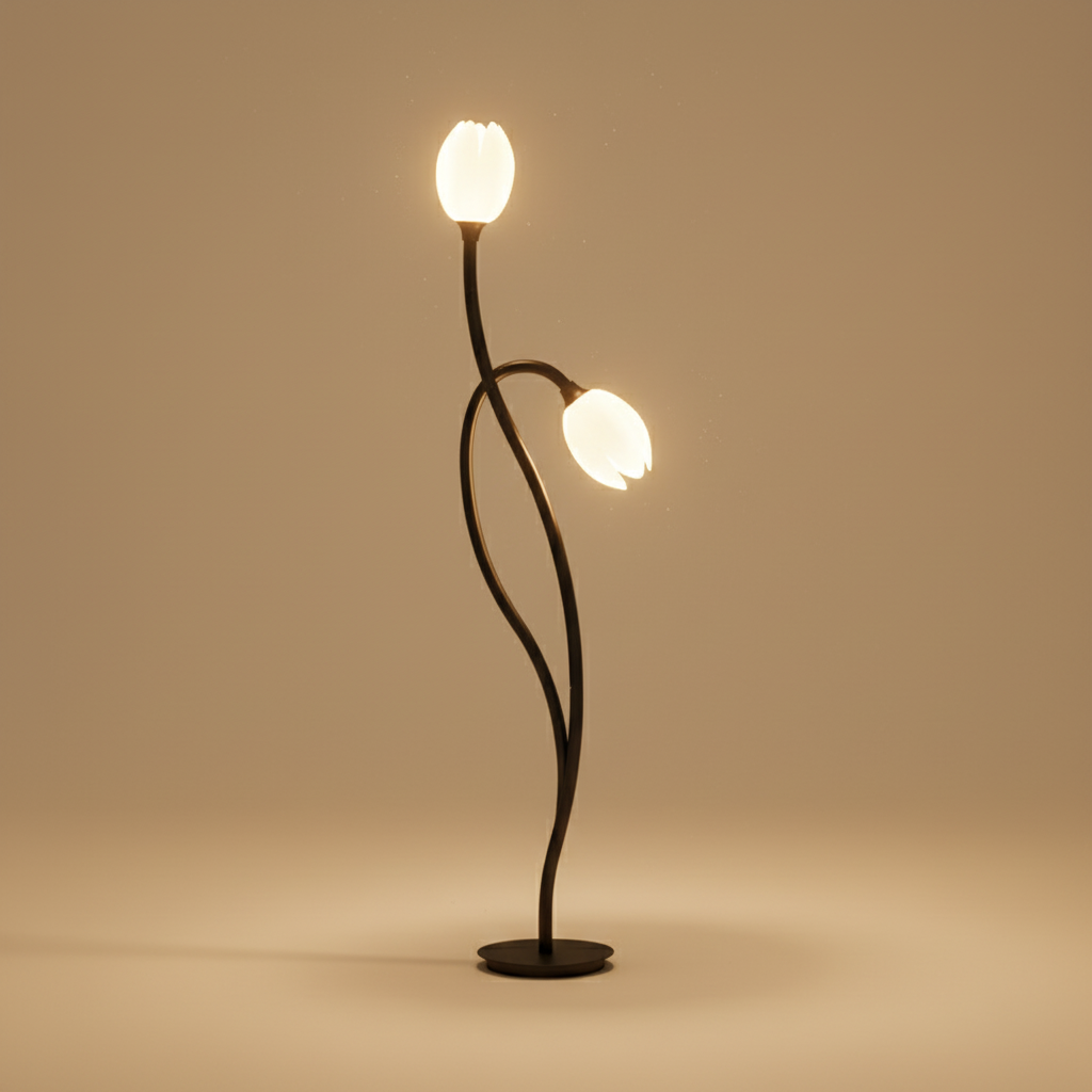 BotanicaGlow | Modern Table Lamp with Botanical Design & Soft Glow for Elegant Interiors 0