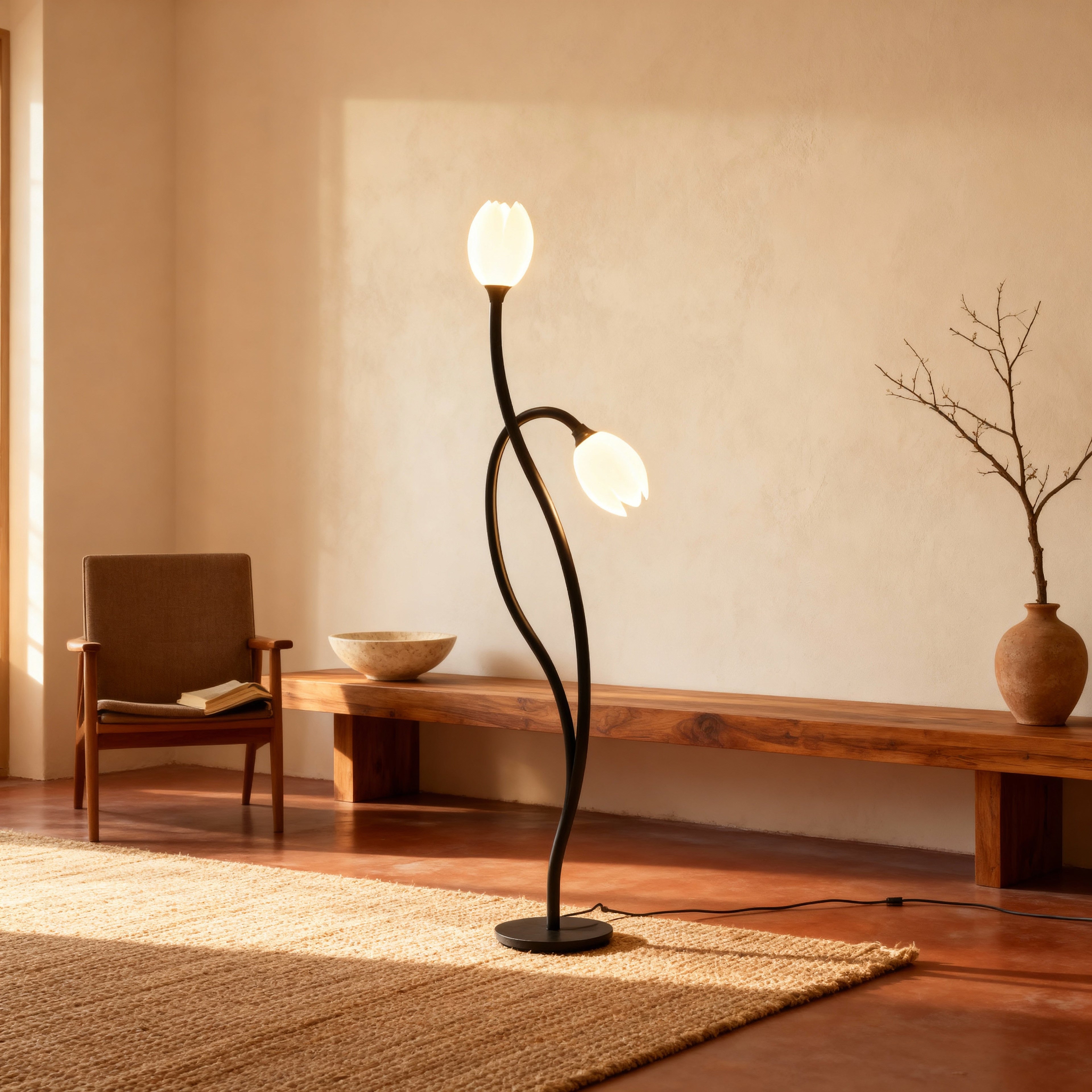 BotanicaGlow | Modern Table Lamp with Botanical Design & Soft Glow for Elegant Interiors 1
