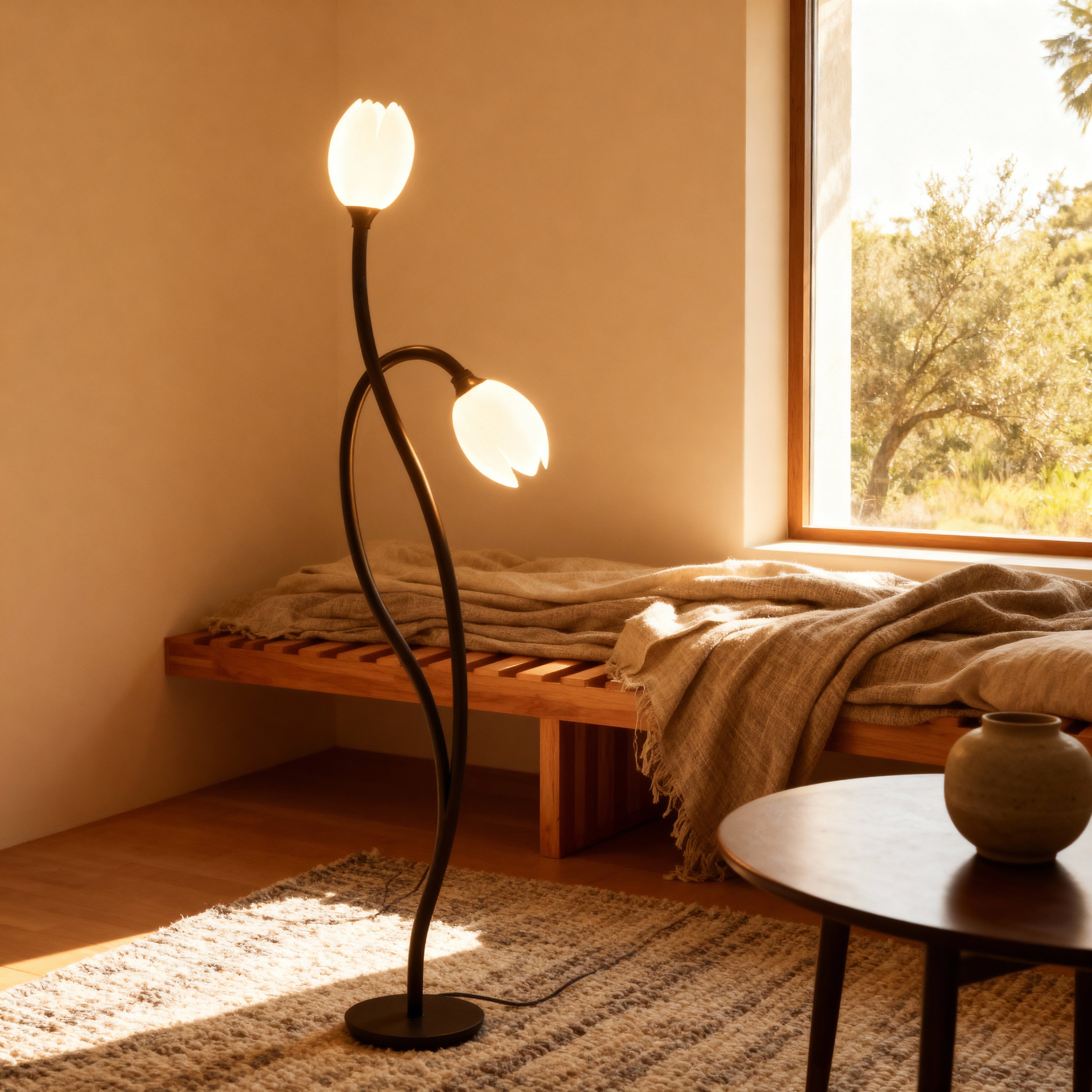 BotanicaGlow | Modern Table Lamp with Botanical Design & Soft Glow for Elegant Interiors 2