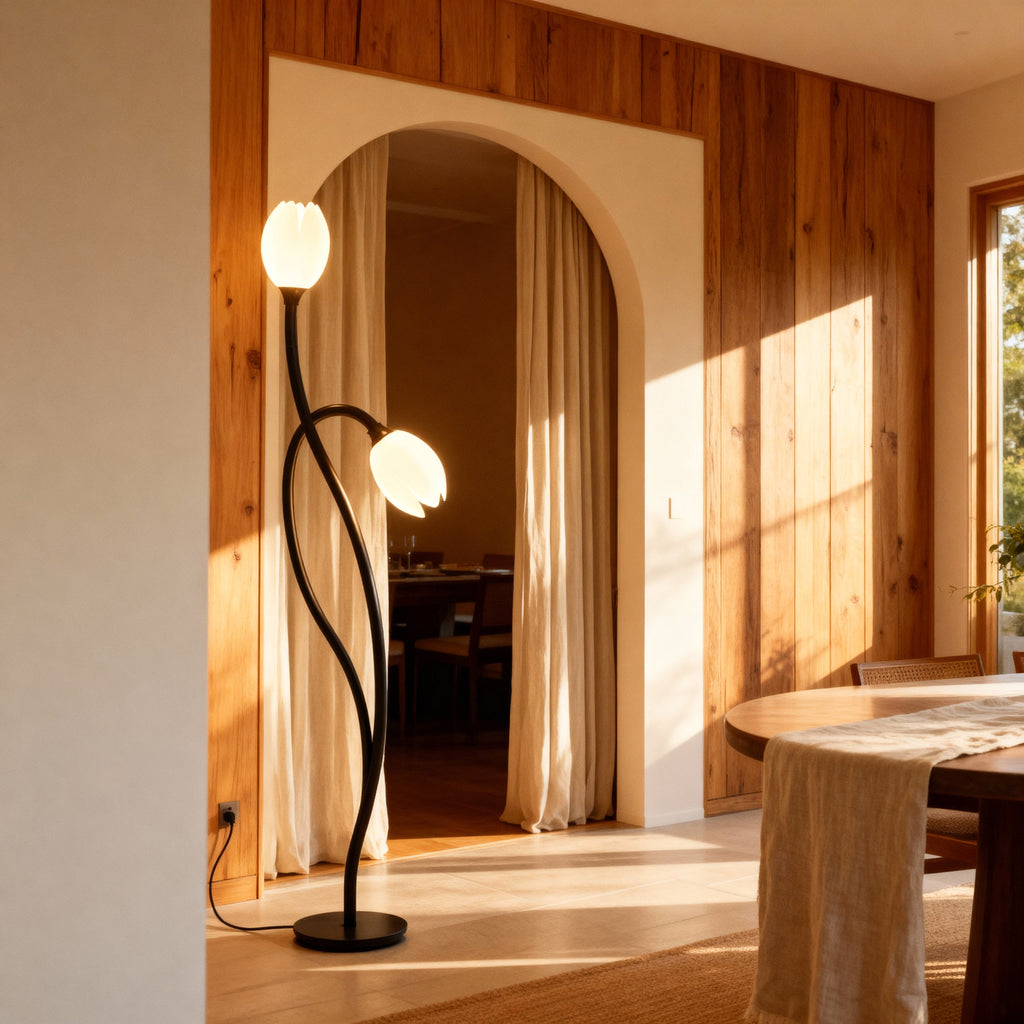 BotanicaGlow | Modern Table Lamp with Botanical Design & Soft Glow for Elegant Interiors 3