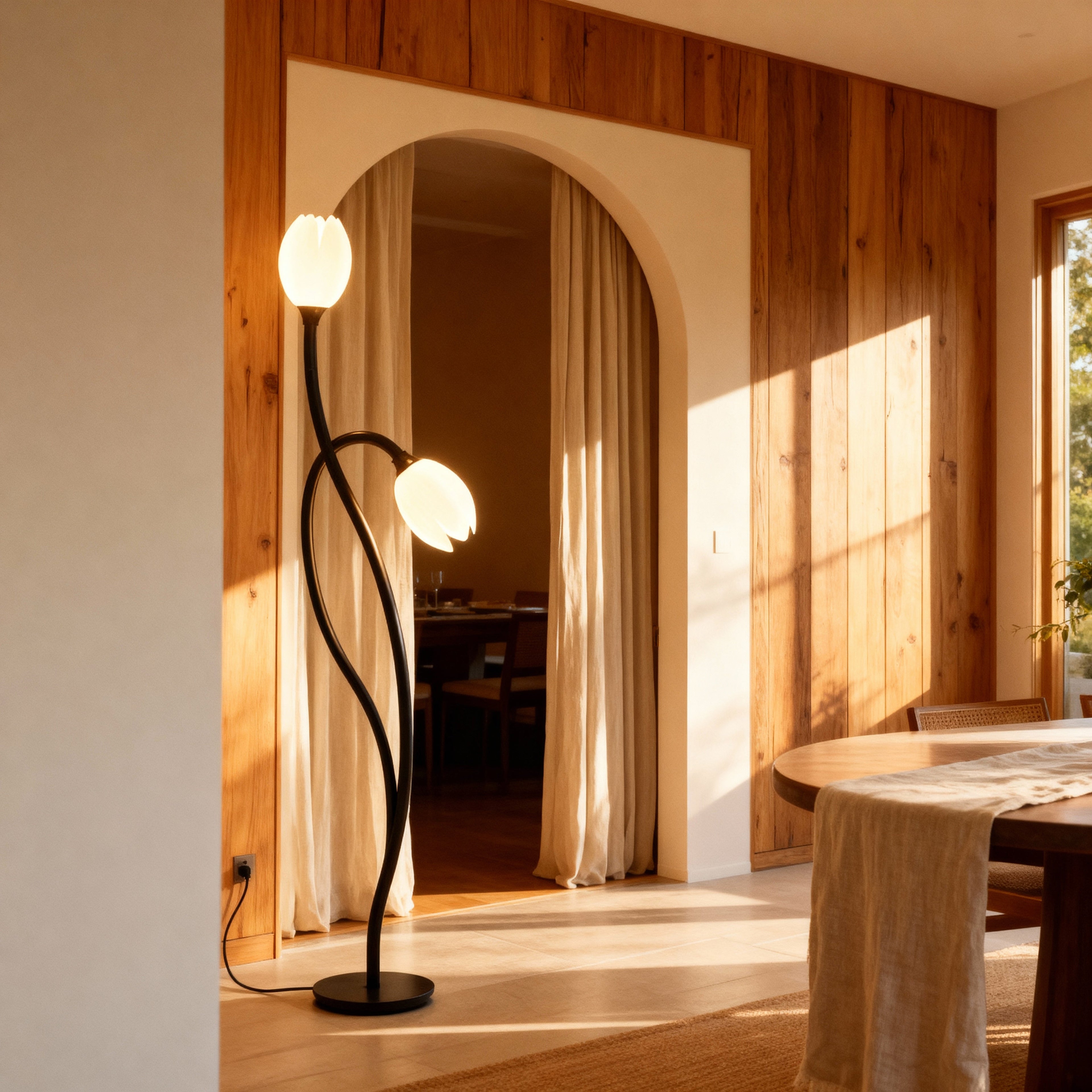 BotanicaGlow | Modern Table Lamp with Botanical Design & Soft Glow for Elegant Interiors 3