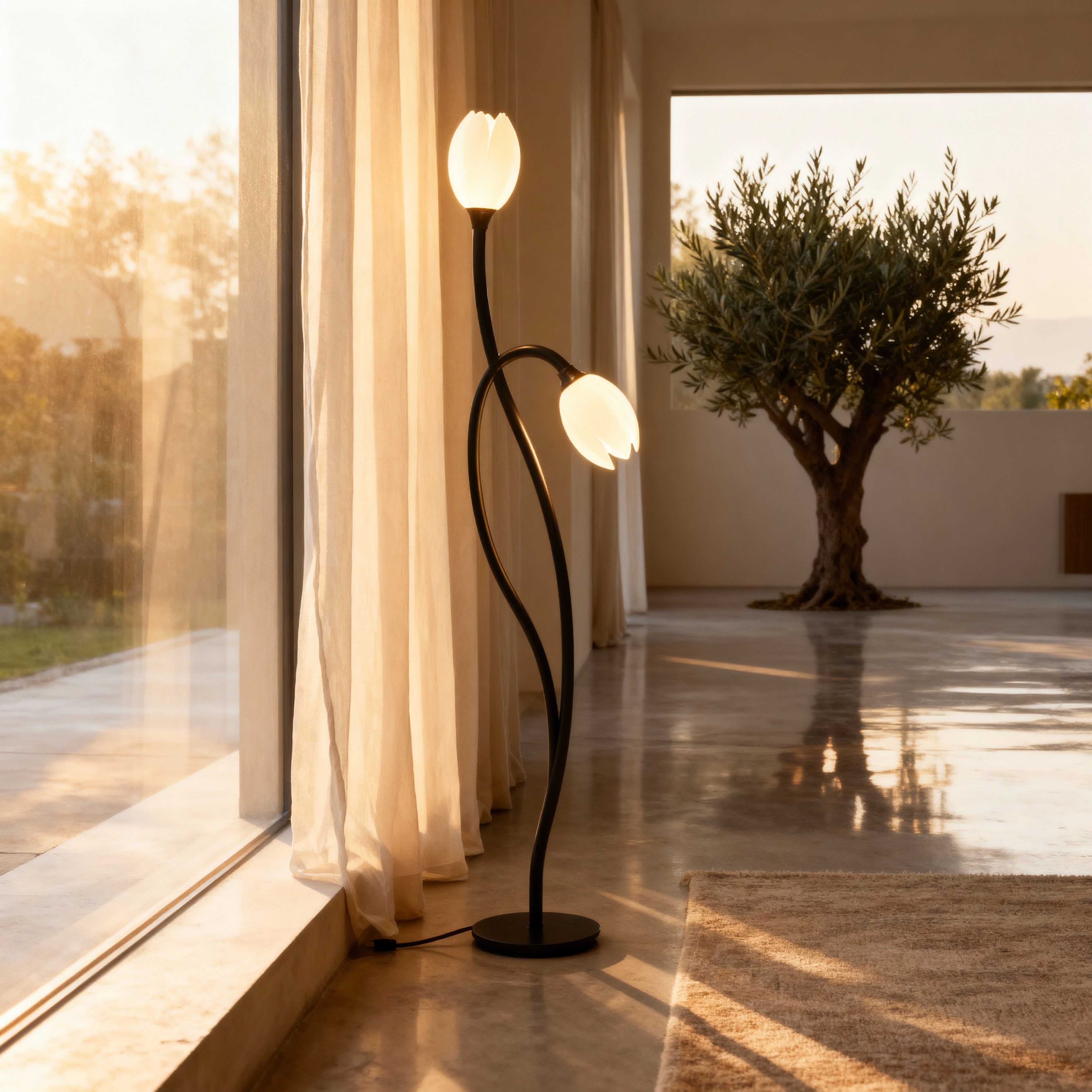 BotanicaGlow | Modern Table Lamp with Botanical Design & Soft Glow for Elegant Interiors 5