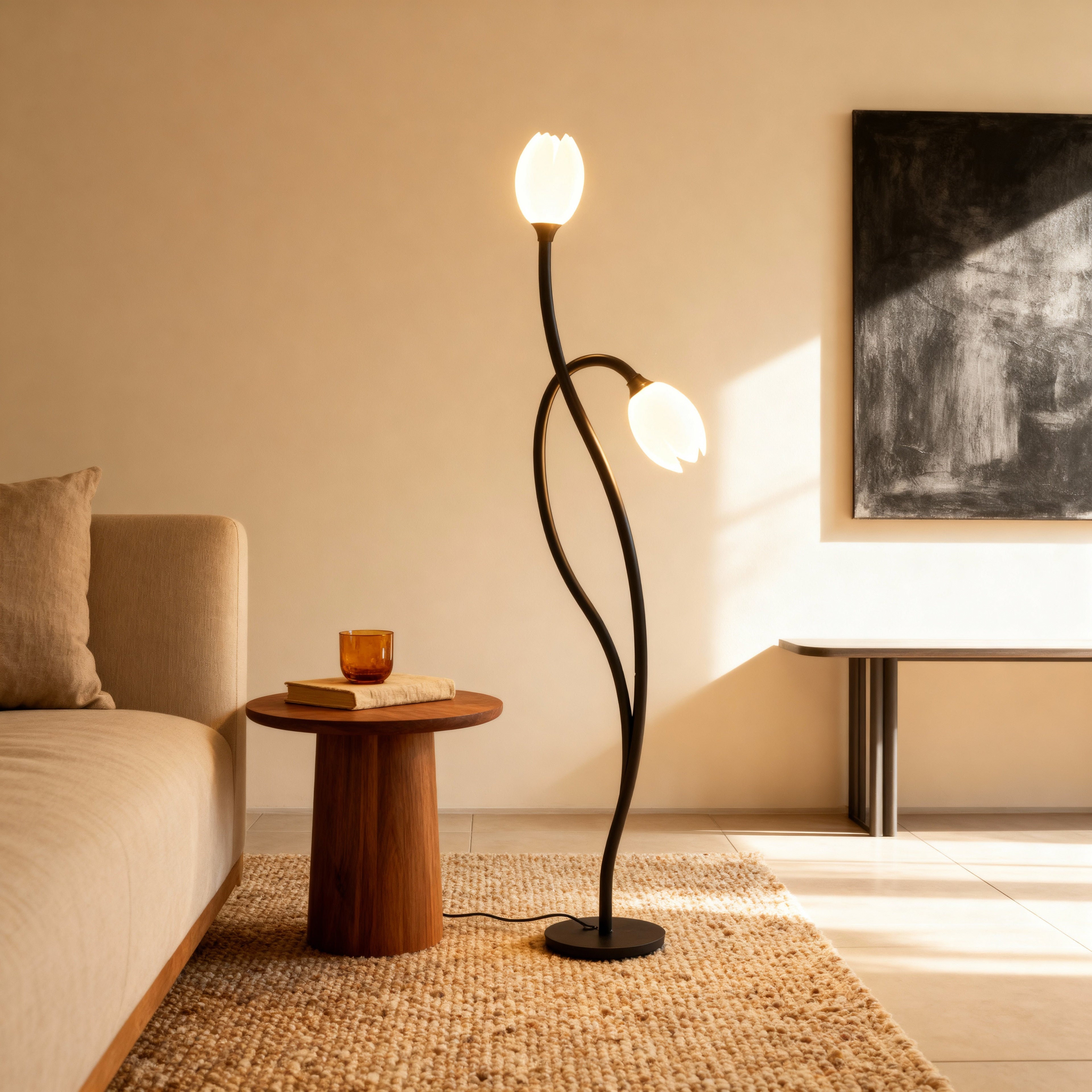 BotanicaGlow | Modern Table Lamp with Botanical Design & Soft Glow for Elegant Interiors 6