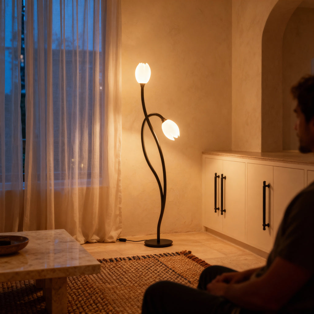 BotanicaGlow | Modern Table Lamp with Botanical Design & Soft Glow for Elegant Interiors 7