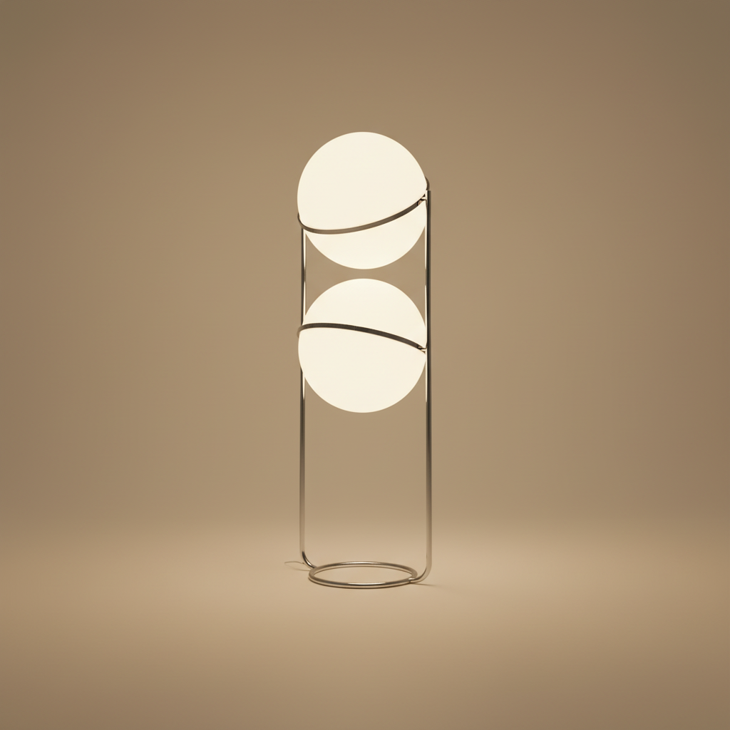 CelestiaSphere | Modern Glass Pendant Lighting with Floating Spheres | Elegant Chrome Design for Contemporary Spaces 1