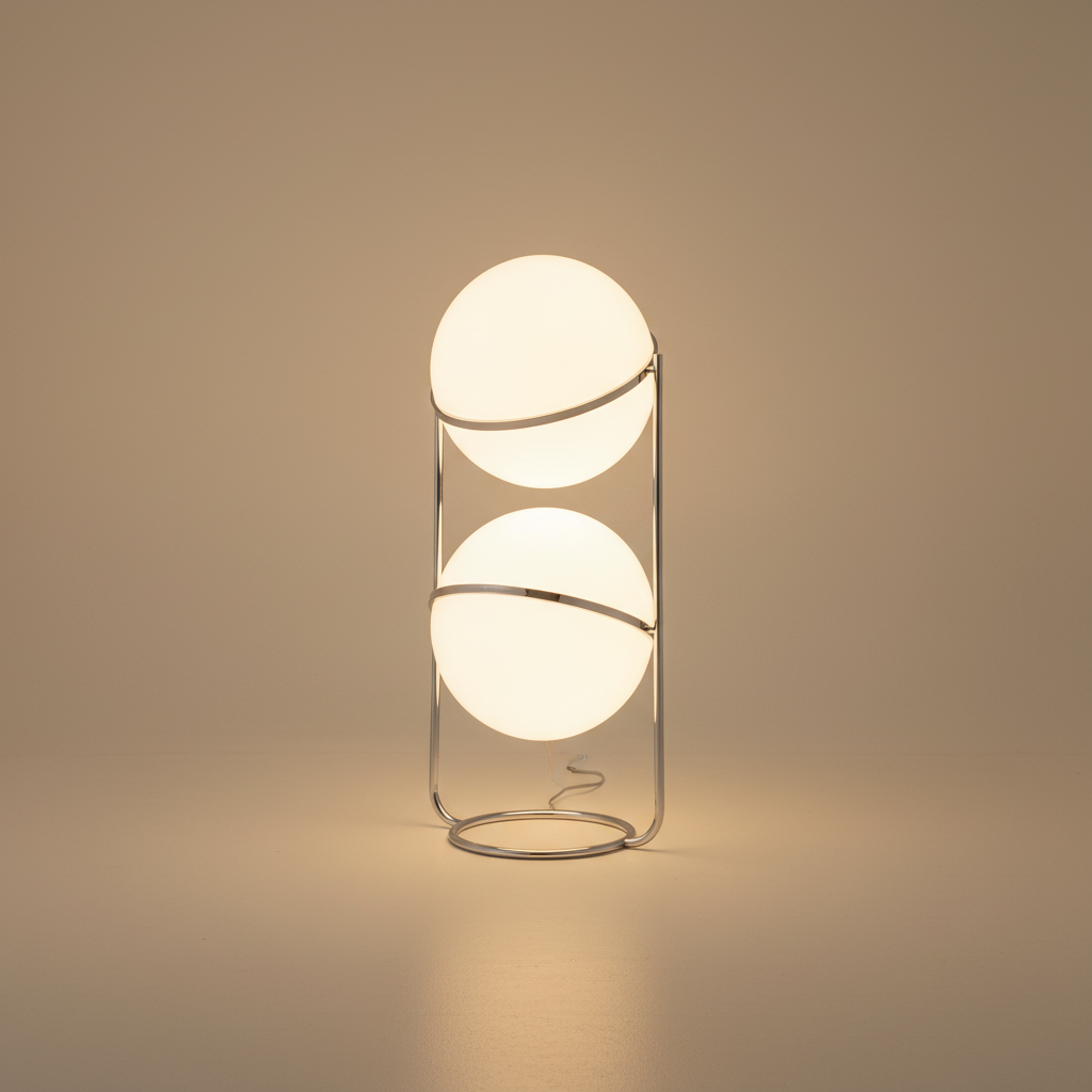 CelestiaSphere | Modern Glass Pendant Lighting with Floating Spheres | Elegant Chrome Design for Contemporary Spaces 3