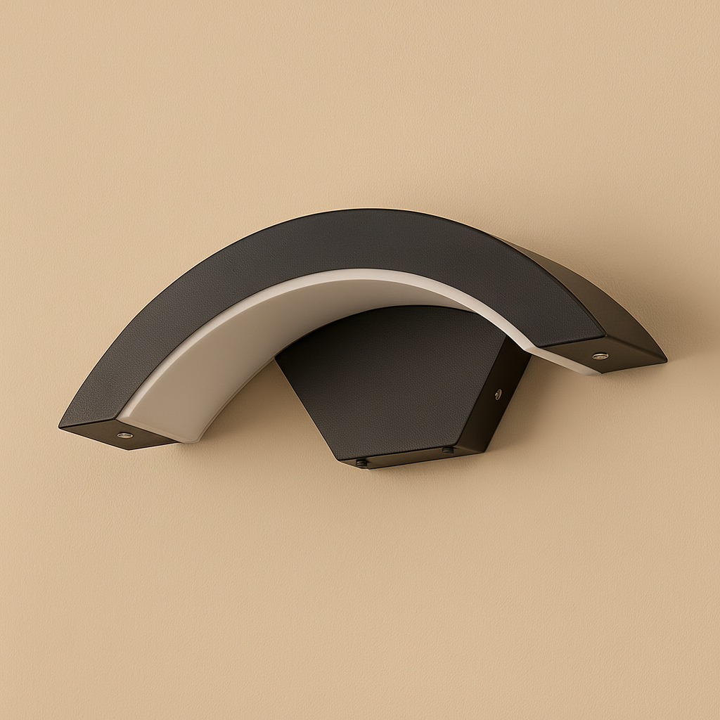 CurvaLight | Outdoor Wall Lantern with Motion Sensor & Stylish Design | Enhanced Safety and Convenience 1