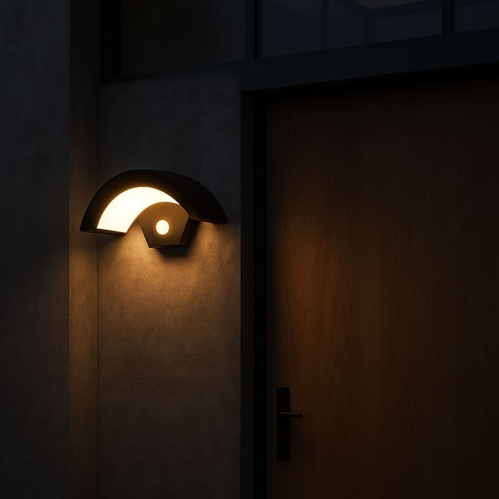CurvaLight | Outdoor Wall Lantern with Motion Sensor & Stylish Design | Enhanced Safety and Convenience 5