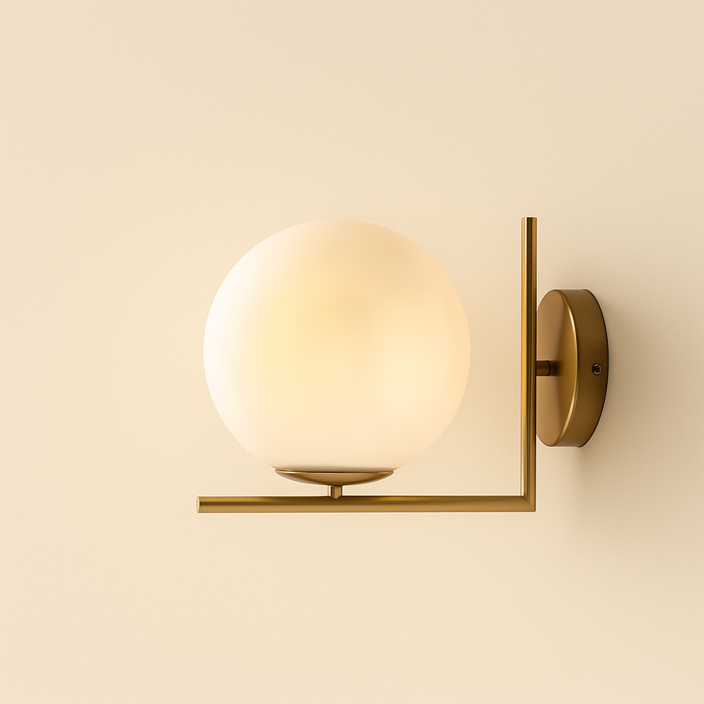 Dara Collection | Modern Wall Sconce Lighting with Frosted Globe Design | Elegant Illumination for Any Space 0