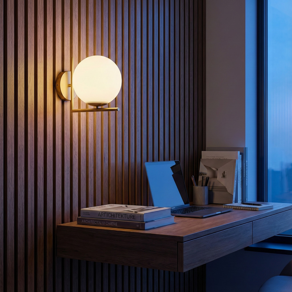 Dara Collection | Modern Wall Sconce Lighting with Frosted Globe Design | Elegant Illumination for Any Space 3