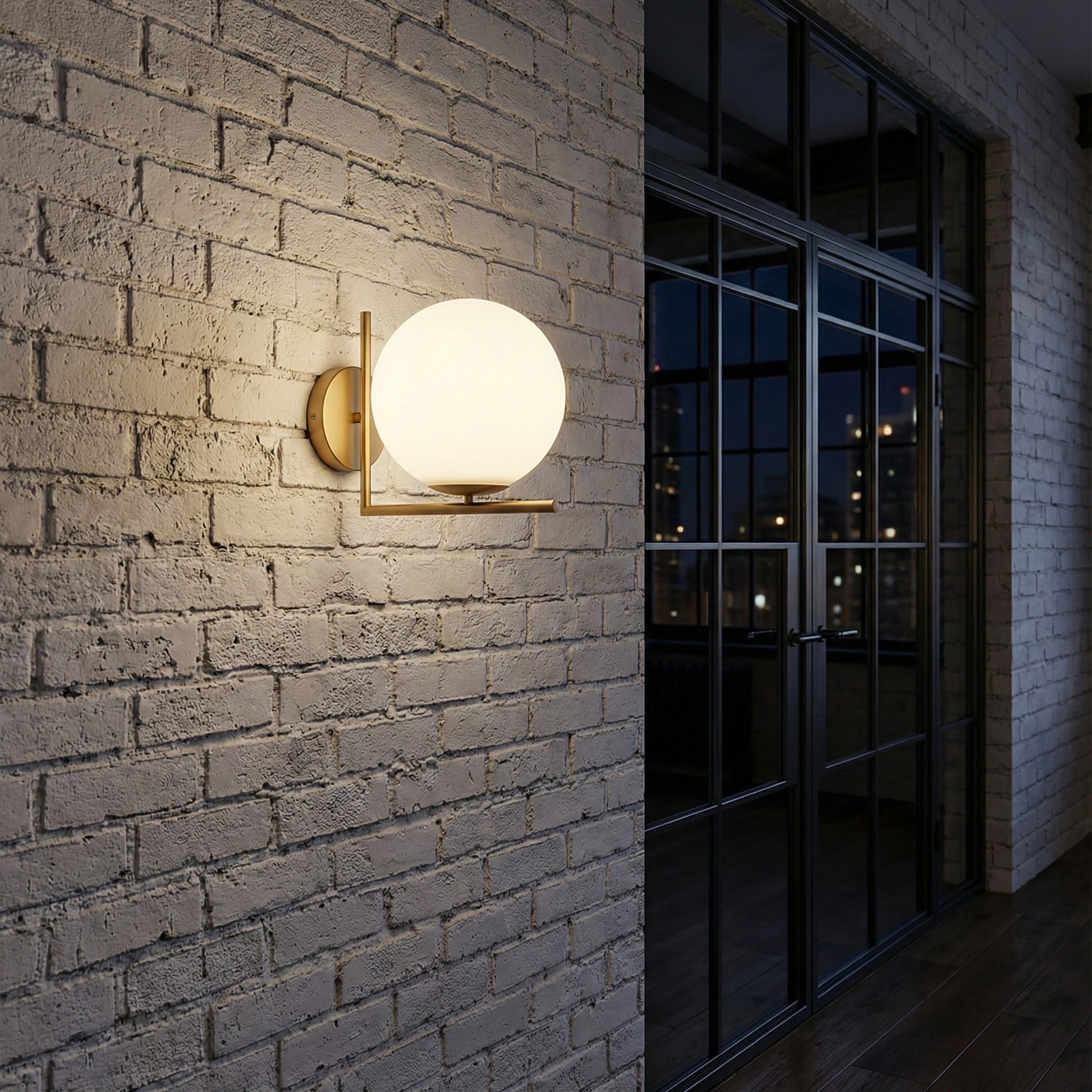 Dara Collection | Modern Wall Sconce Lighting with Frosted Globe Design | Elegant Illumination for Any Space 4