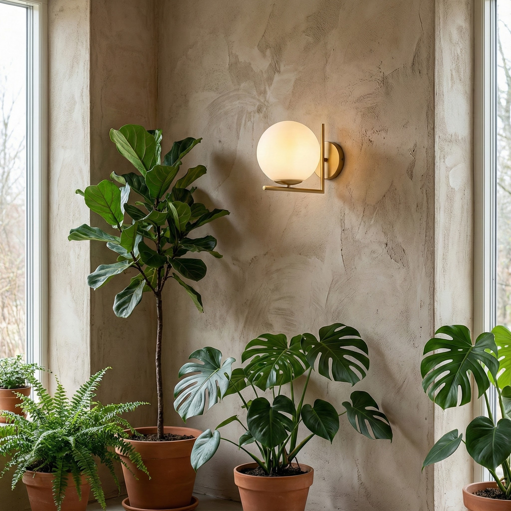 Dara Collection | Modern Wall Sconce Lighting with Frosted Globe Design | Elegant Illumination for Any Space 7