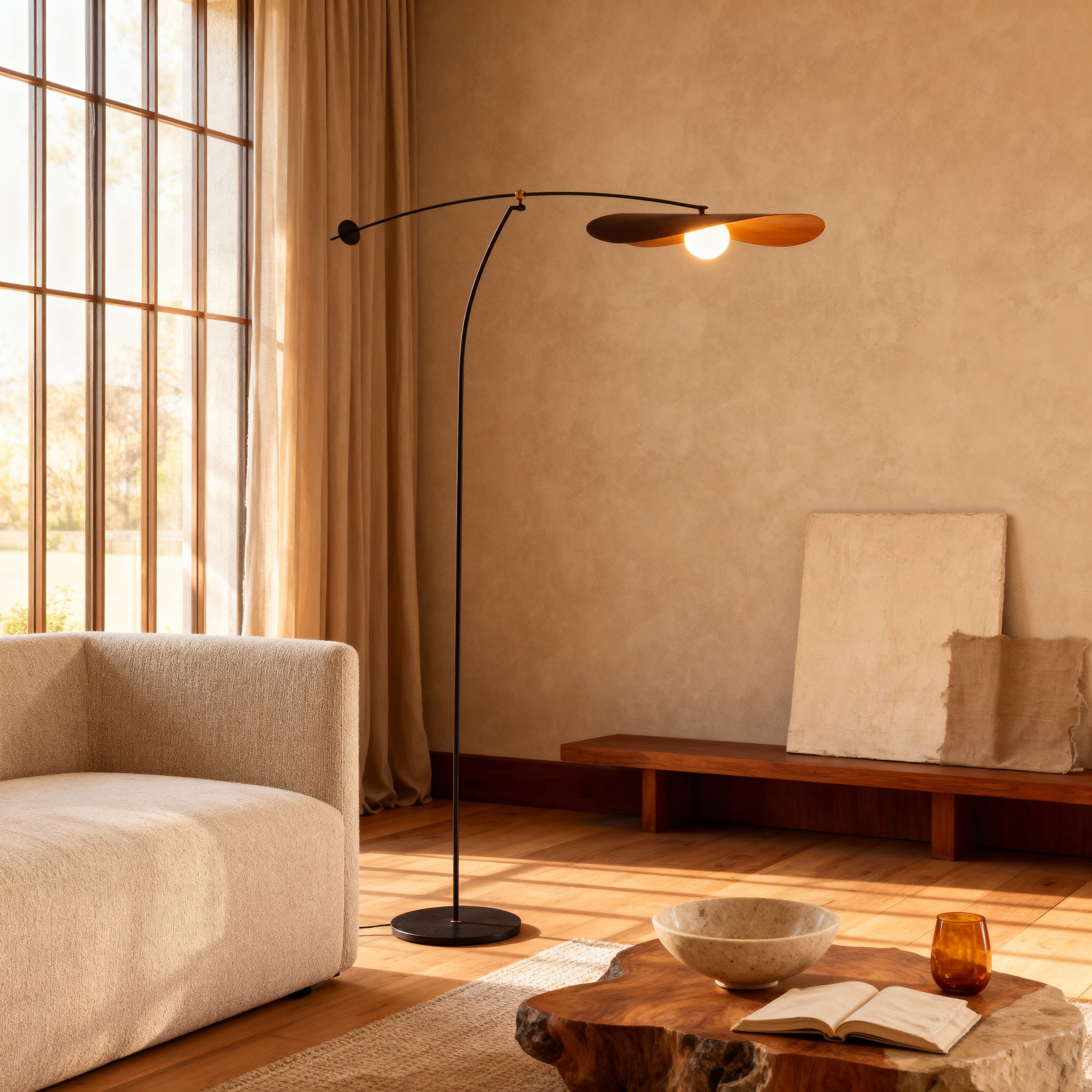 Elegant Arc Floor Lamp | Modern Design with Warm 3000K Glow | Stylish Lighting for Cozy Living Rooms 1