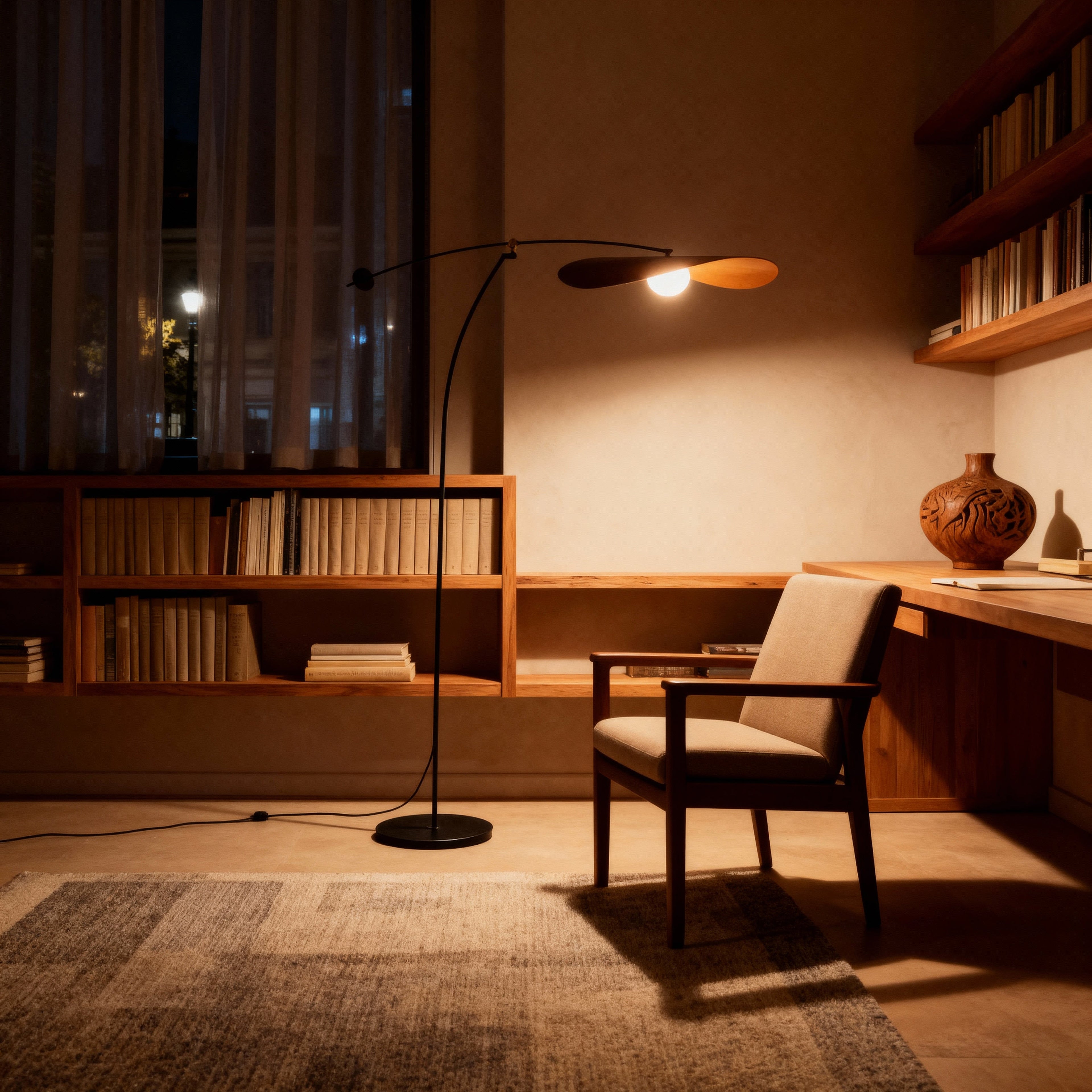 Elegant Arc Floor Lamp | Modern Design with Warm 3000K Glow | Stylish Lighting for Cozy Living Rooms 2