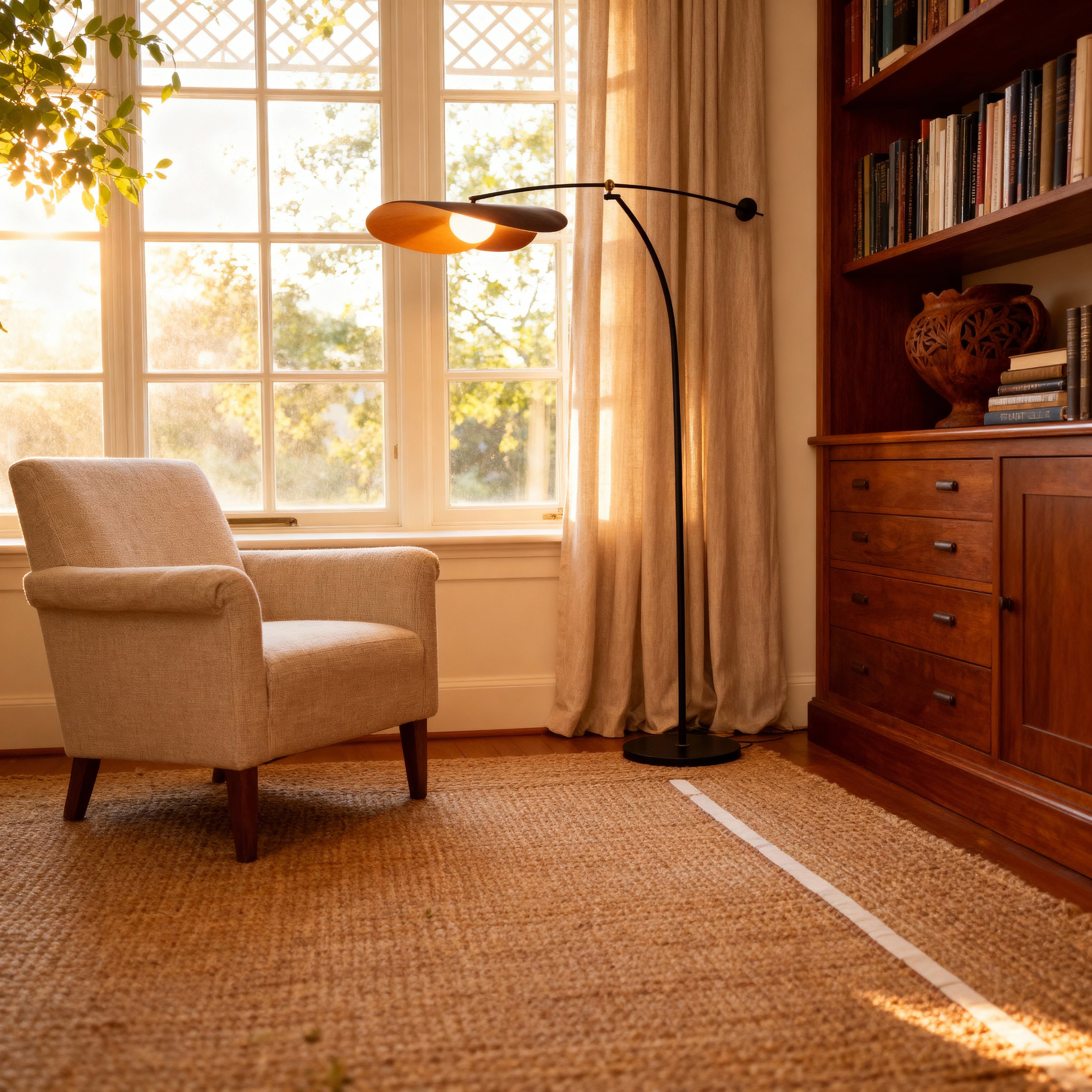 Elegant Arc Floor Lamp | Modern Design with Warm 3000K Glow | Stylish Lighting for Cozy Living Rooms 3