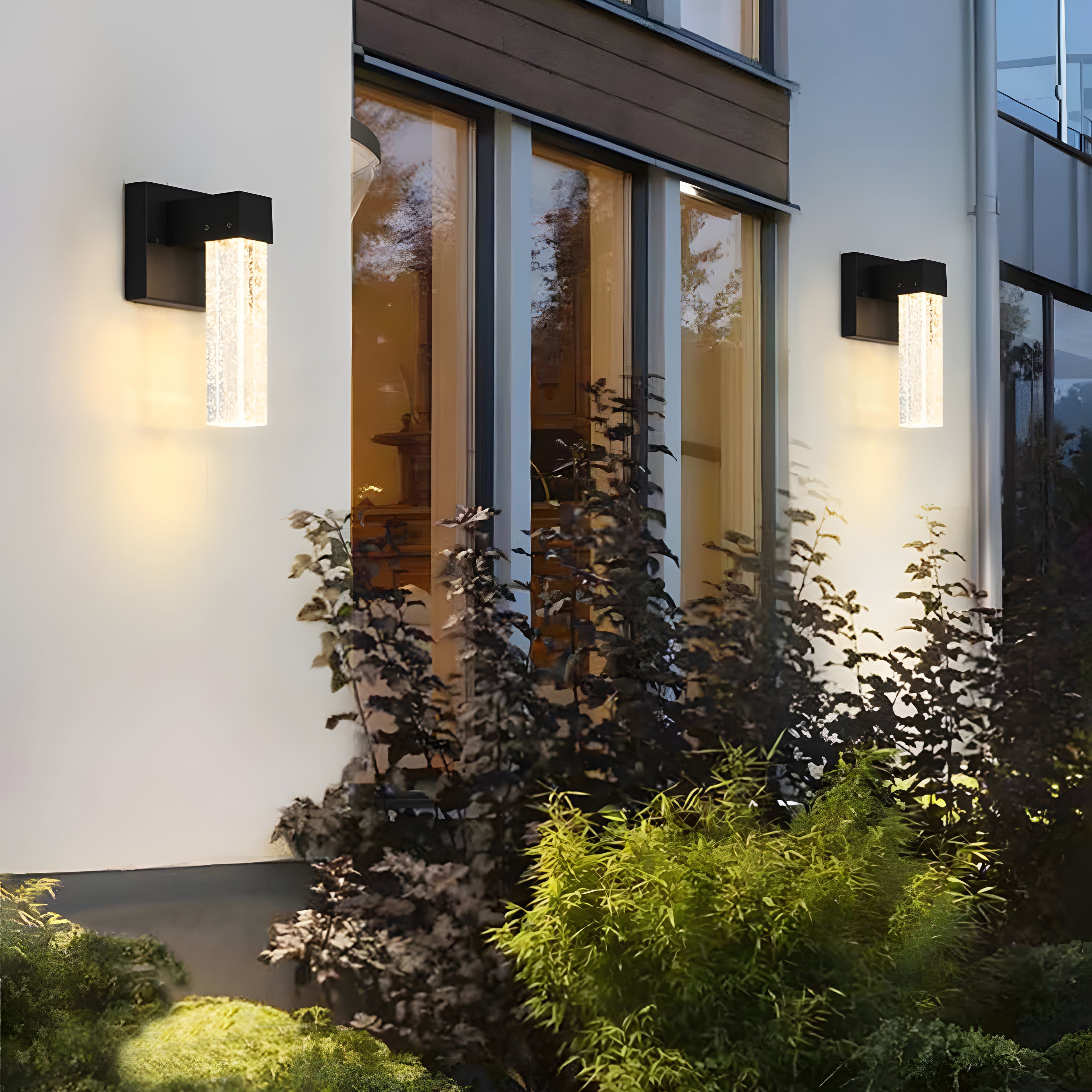 Elegant Outdoor Wall Sconce Lighting with Crystal Accents | Modern Design for Stylish Illumination 2