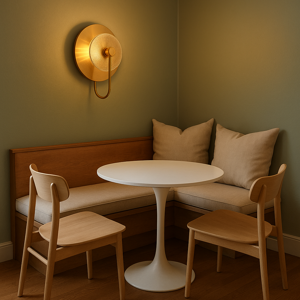 Elegant Wall Sconce Lighting with Warm Metallic Finish | Soft Ambient Glow for Modern Interiors 4