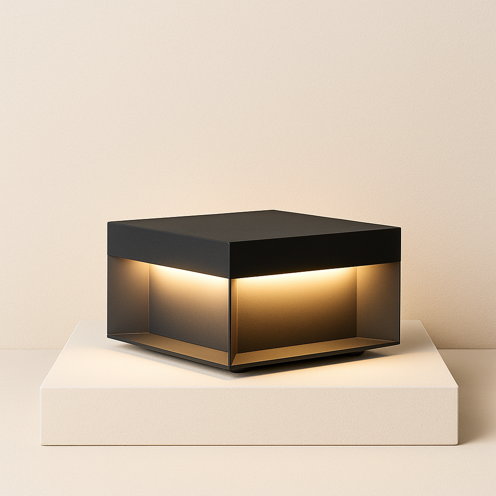 EliosCube | Solar Outdoor Light Fixture with Modern Design | Durable & Waterproof Illumination for Gardens 0