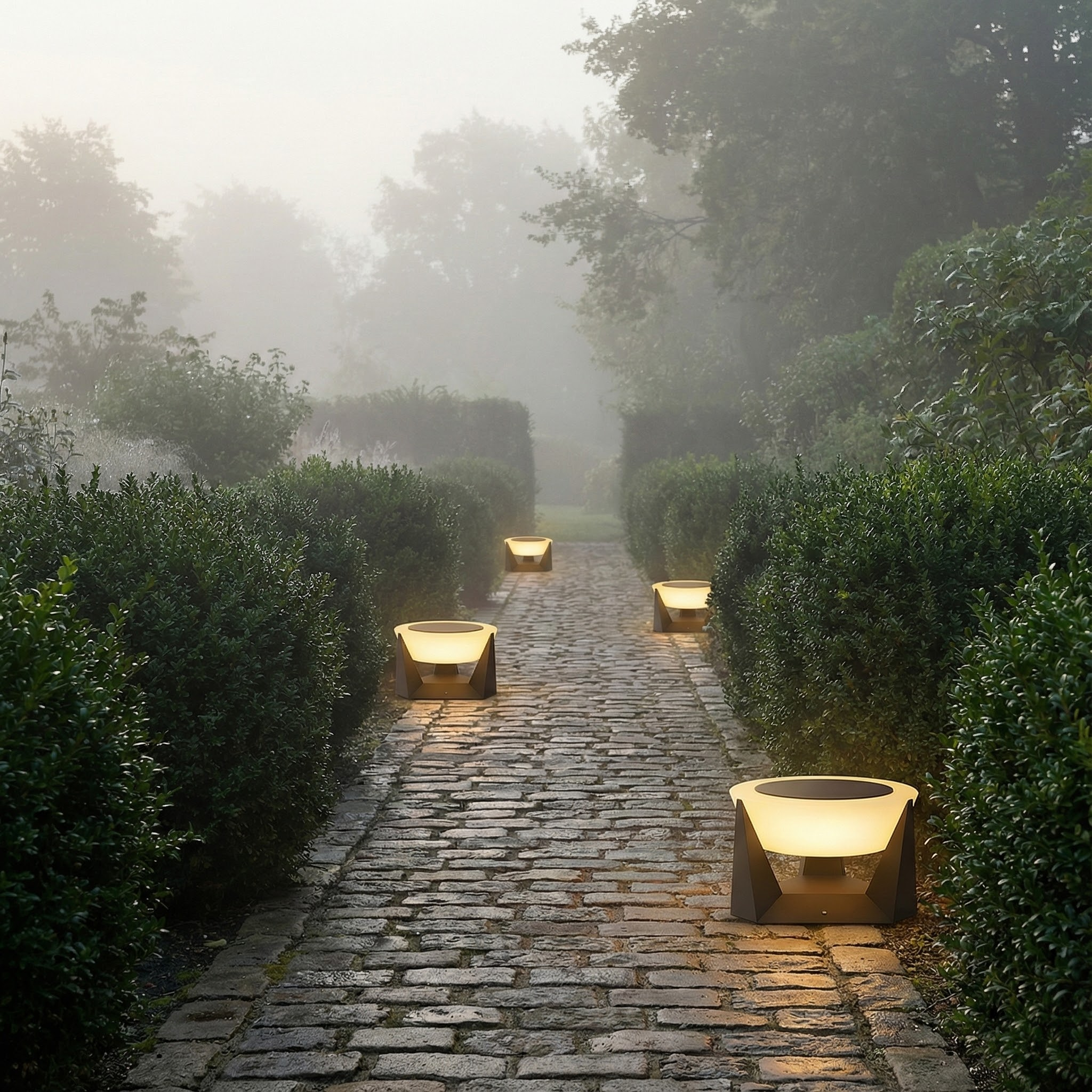 LuminaraGlow | Solar Lights Outdoor with Warm 3000K Illumination | Modern Design for Landscape Lighting 4