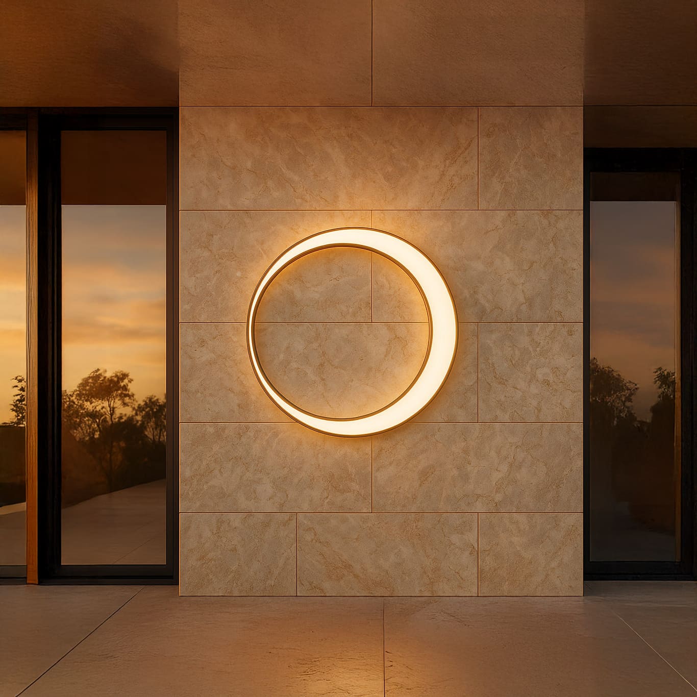 Lunara | Outdoor Light Fixture with Modern Design & Durable Stainless Steel | Stylish Outdoor Wall Lights for Enhanced Visibility 1