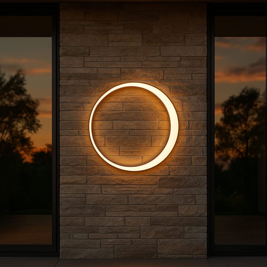 Lunara | Outdoor Light Fixture with Modern Design & Durable Stainless Steel | Stylish Outdoor Wall Lights for Enhanced Visibility 2