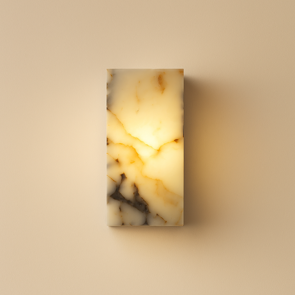 MarbleGlow | Wall Sconce Lighting with Soft Glow Diffuser | Elegant Marble Design for Modern Interiors 0
