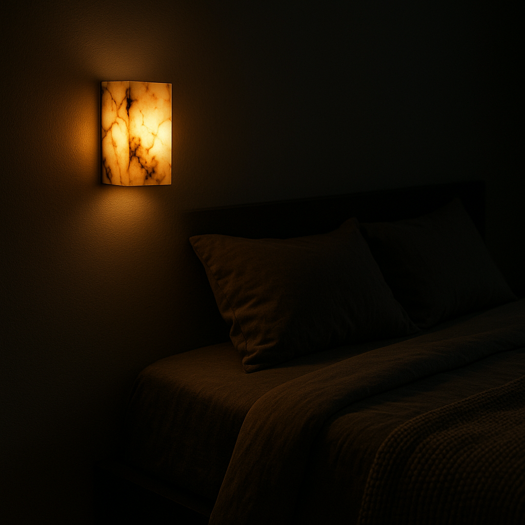 MarbleGlow | Wall Sconce Lighting with Soft Glow Diffuser | Elegant Marble Design for Modern Interiors 2
