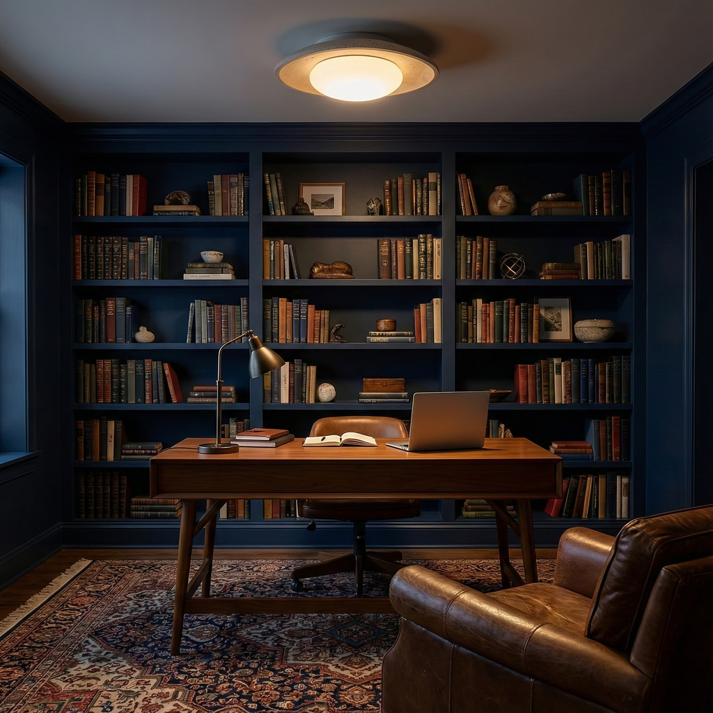 Maren Collection | Flush Mount Ceiling Light with Softly Rounded Design | Natural Travertine for Serene Atmosphere 7