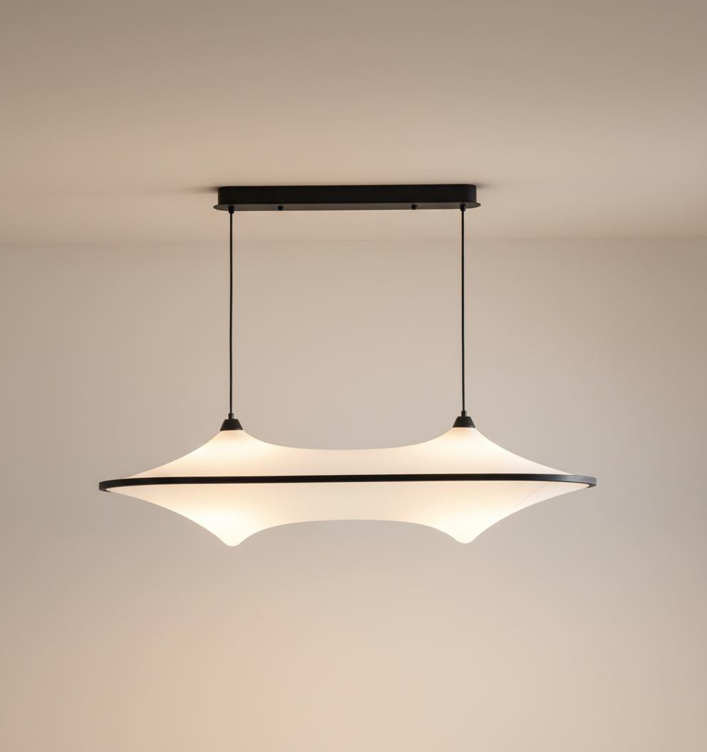 Minimalist Pendant Lamp | Soft Acrylic Diffuser for Elegant Kitchen Lighting 0