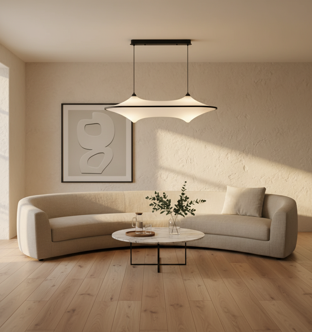 Minimalist Pendant Lamp | Soft Acrylic Diffuser for Elegant Kitchen Lighting 1