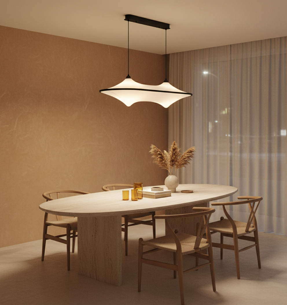 Minimalist Pendant Lamp | Soft Acrylic Diffuser for Elegant Kitchen Lighting 2