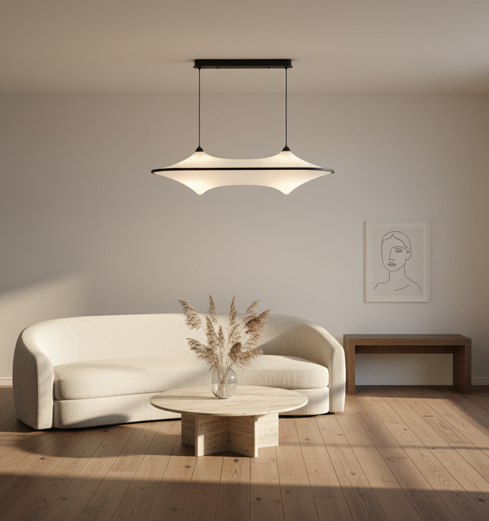 Minimalist Pendant Lamp | Soft Acrylic Diffuser for Elegant Kitchen Lighting 3