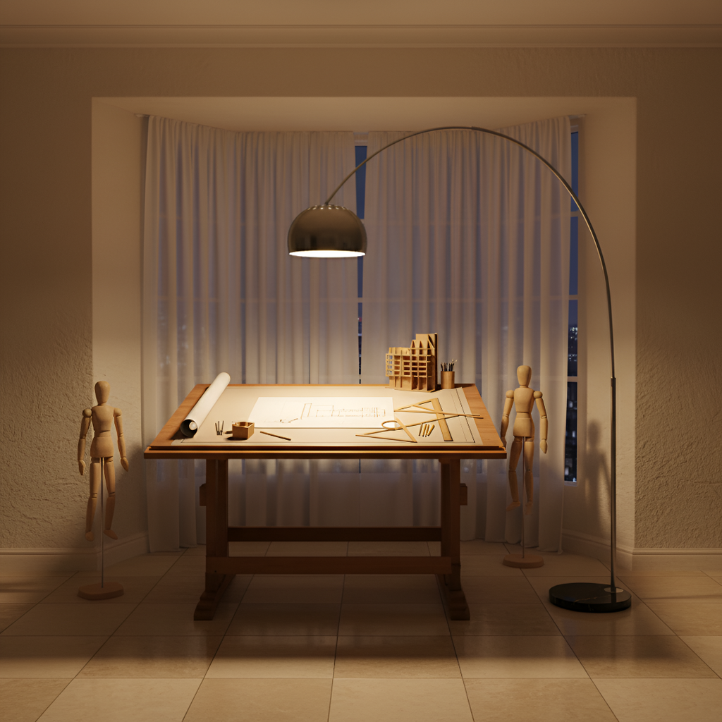 Modern Arc Floor Lamp with Adjustable Height & Pivoting Shade for Elegant Illumination 6