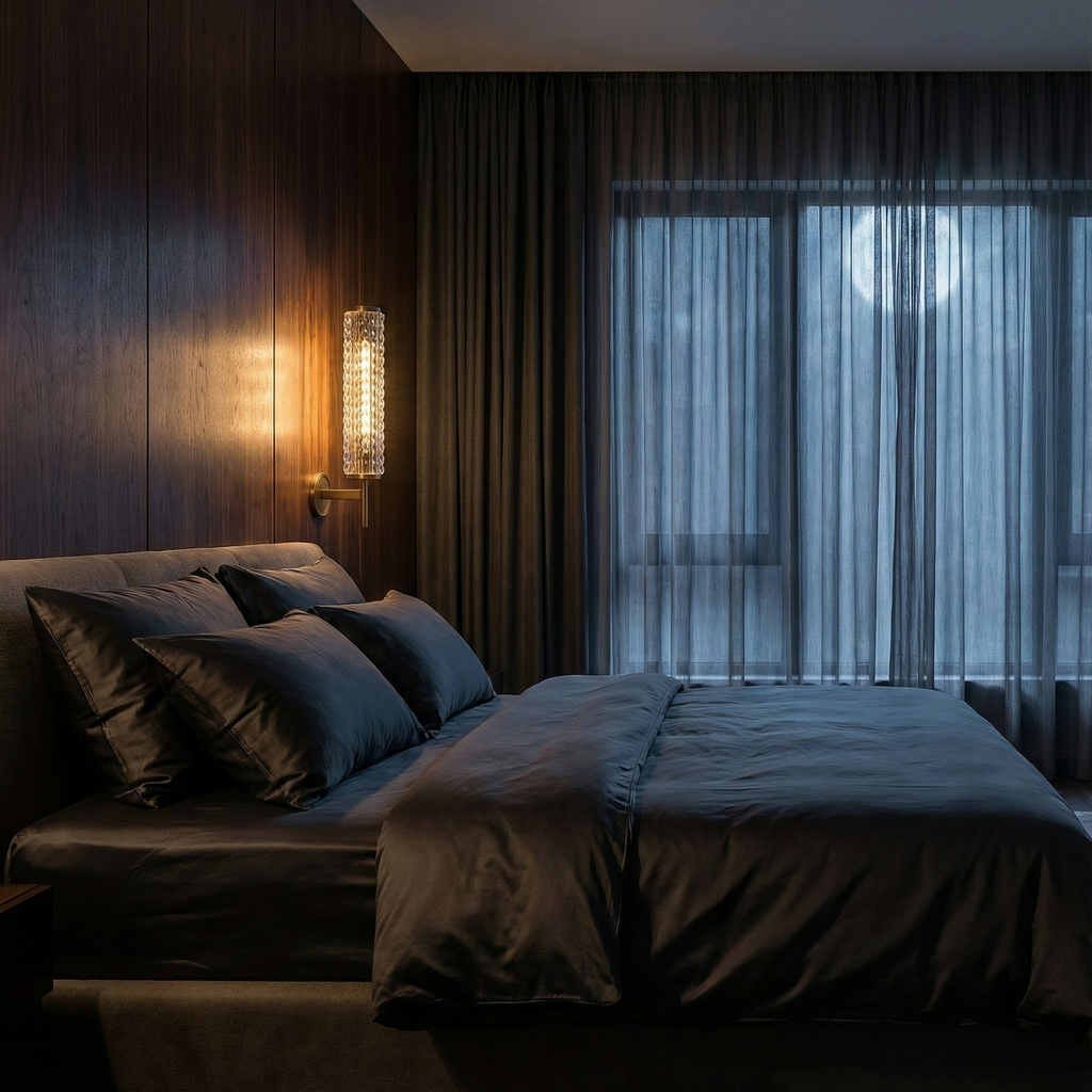 Modern Brass Wall Sconce Lighting with Luminous Glass Column | Elegant Design for Contemporary Interiors 6