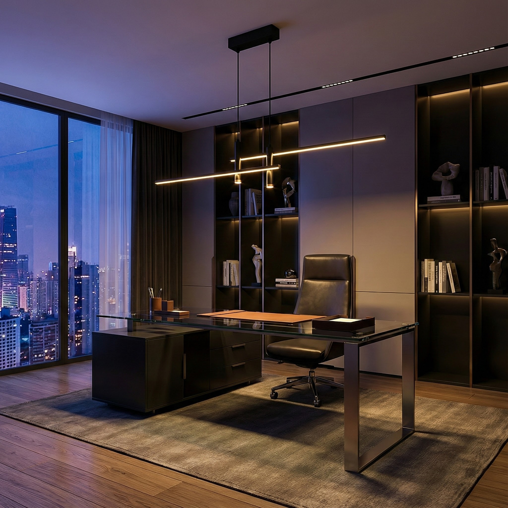 Modern Collection | Black Pendant Light with Adjustable Height | Stylish Kitchen Pendant Lighting for Elegant Spaces 4