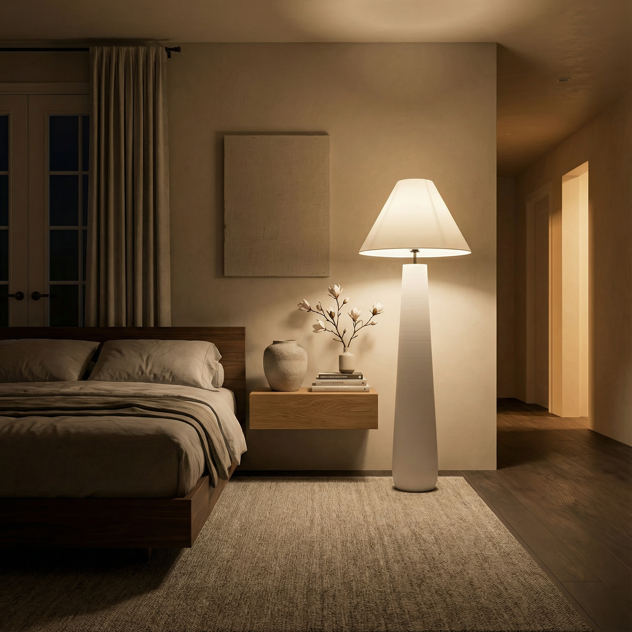 Modern Floor Lamp | Minimalist Design with Soft Glow | Elegant Illumination for Living Rooms 6