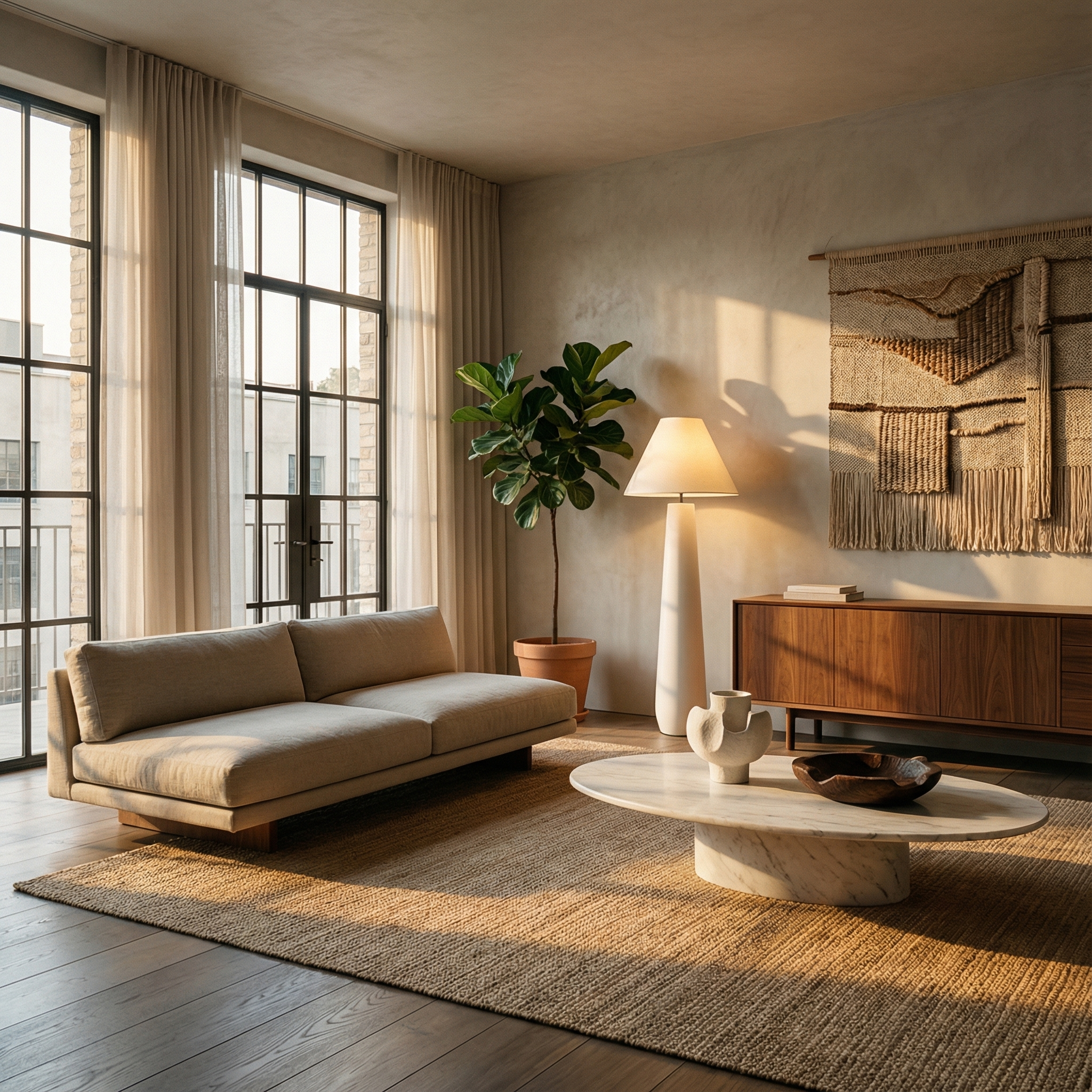 Modern Floor Lamp | Minimalist Standing Lamp with Soft Glow | Sleek Design for Living Room Ambiance 4