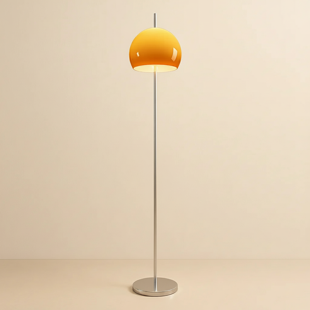 Modern Floor Lamp with Remote Control & Adjustable Height | Black LED Standing Lamp for Elegant Living Room Illumination 0