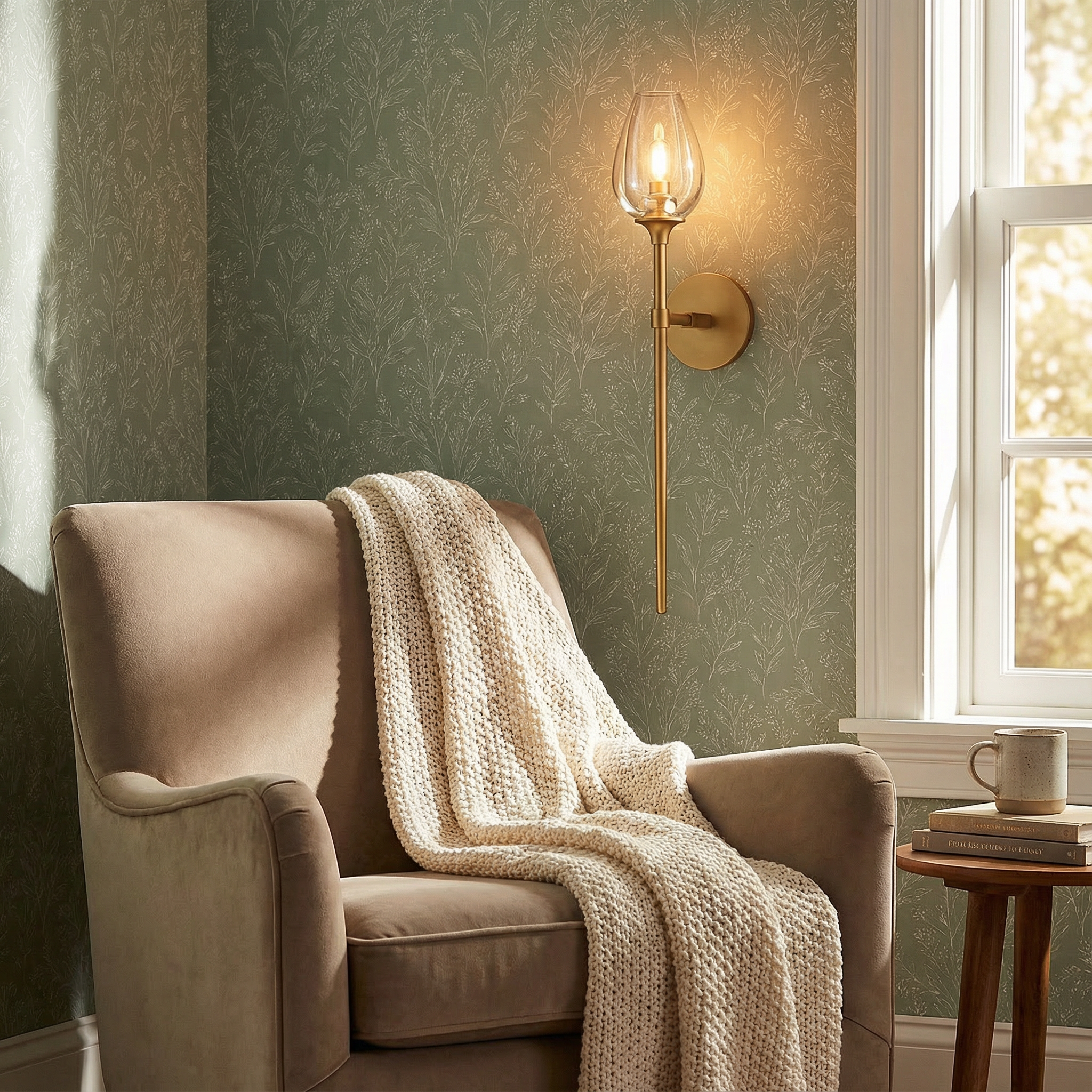 Modern Glass Chandelier Light with Dimming Capability | Elegant Design for Cozy Dining Room Ambiance 4