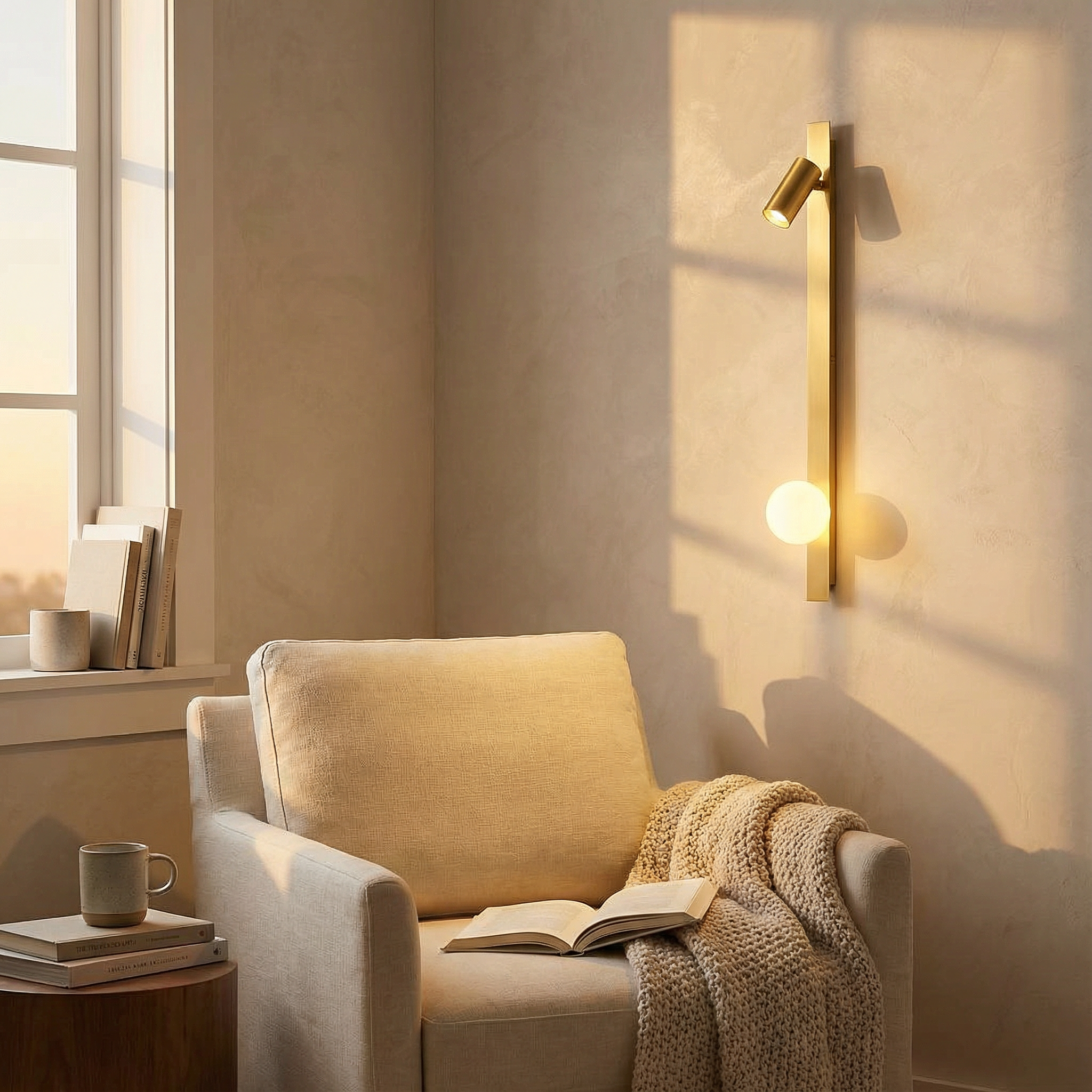 Modern Metal Wall Sconce with Glass Globe Light for Ambient Illumination 4