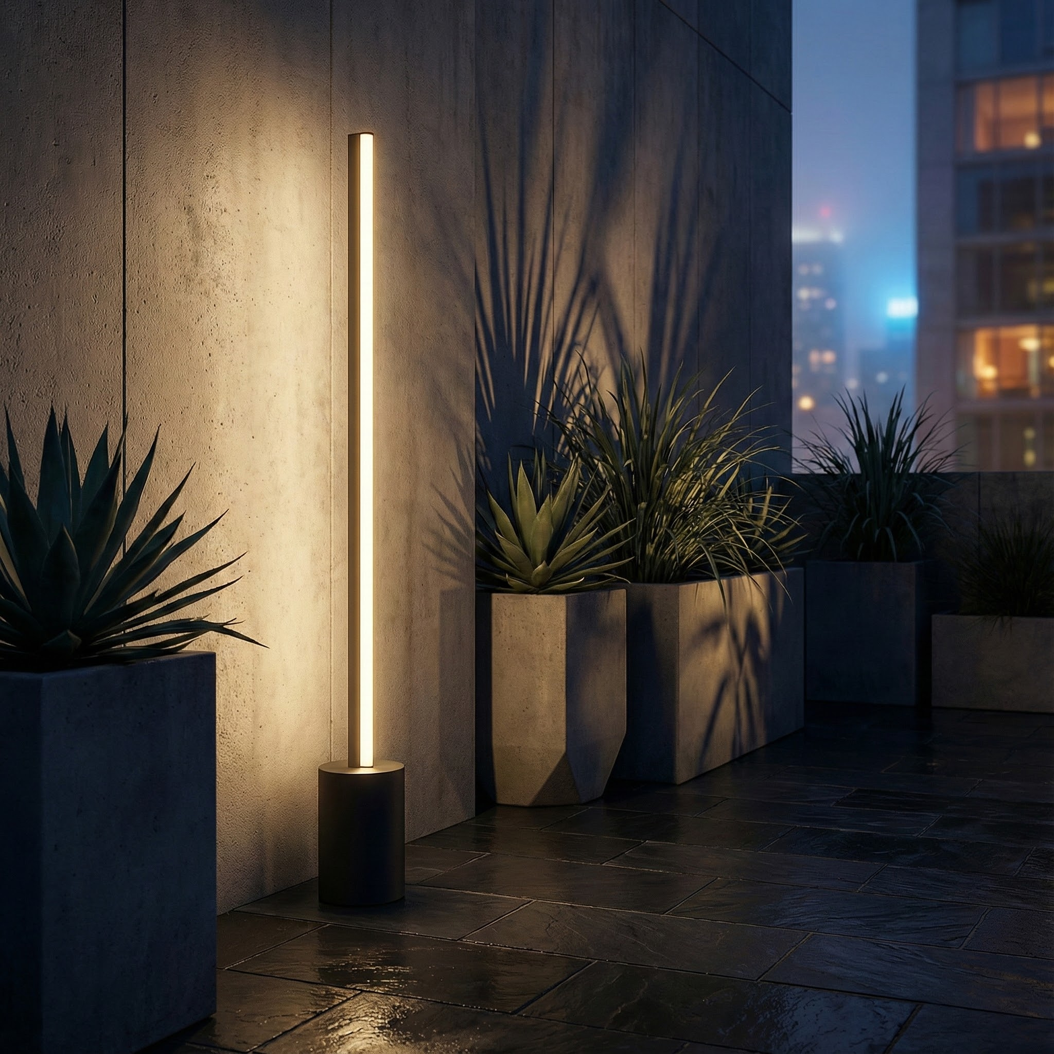Modern Minimalist Outdoor Light | IP65 Pathway Fixture with Adjustable Brightness | Durable Design for All Weather 1