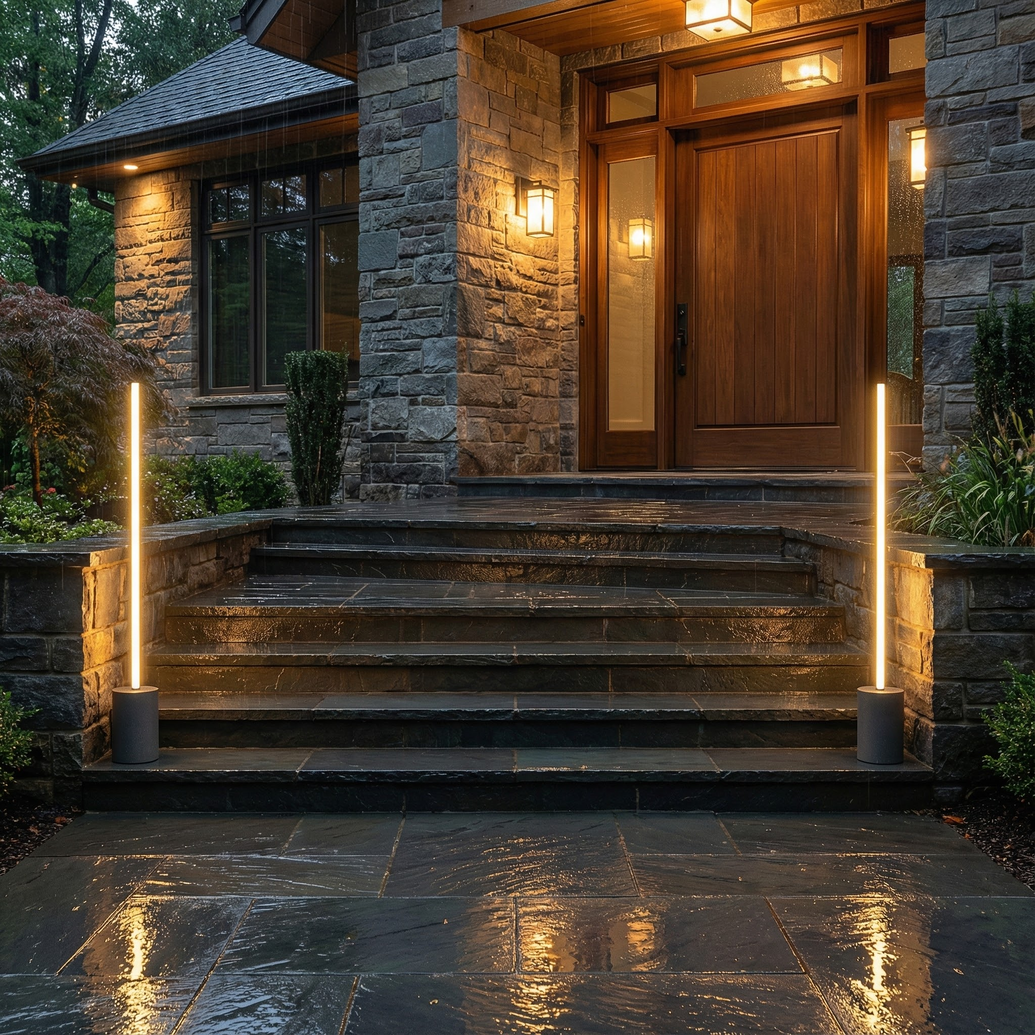 Modern Minimalist Outdoor Light | IP65 Pathway Fixture with Adjustable Brightness | Durable Design for All Weather 3