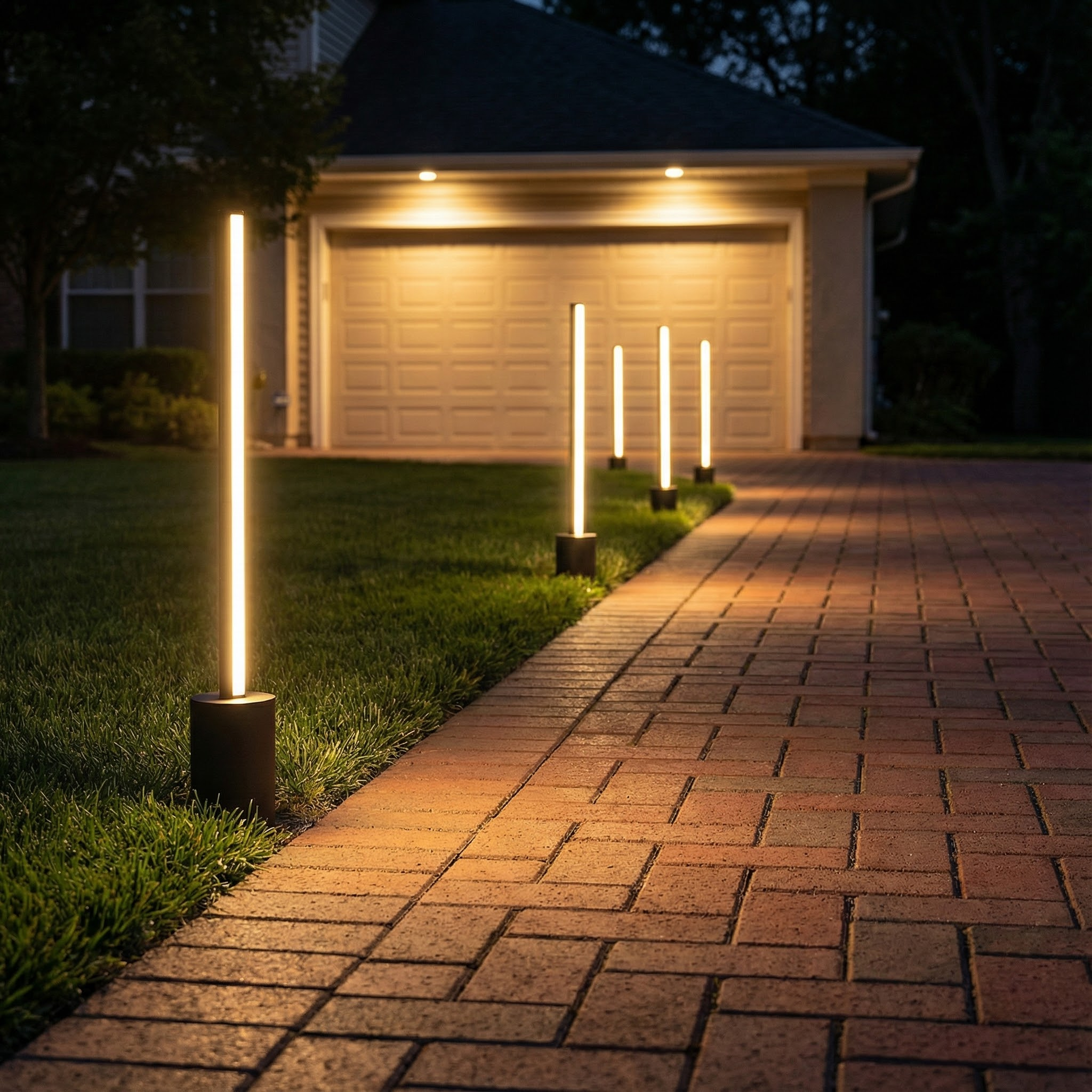 Modern Minimalist Outdoor Light | IP65 Pathway Fixture with Adjustable Brightness | Durable Design for All Weather 4