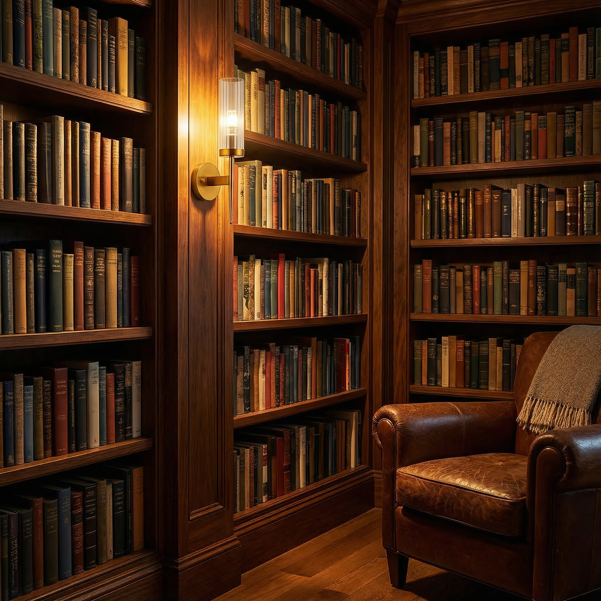 Modern Ribbed Glass Wall Sconce Lighting with Elegant Metallic Accent | Ideal for Ambient Illumination 3