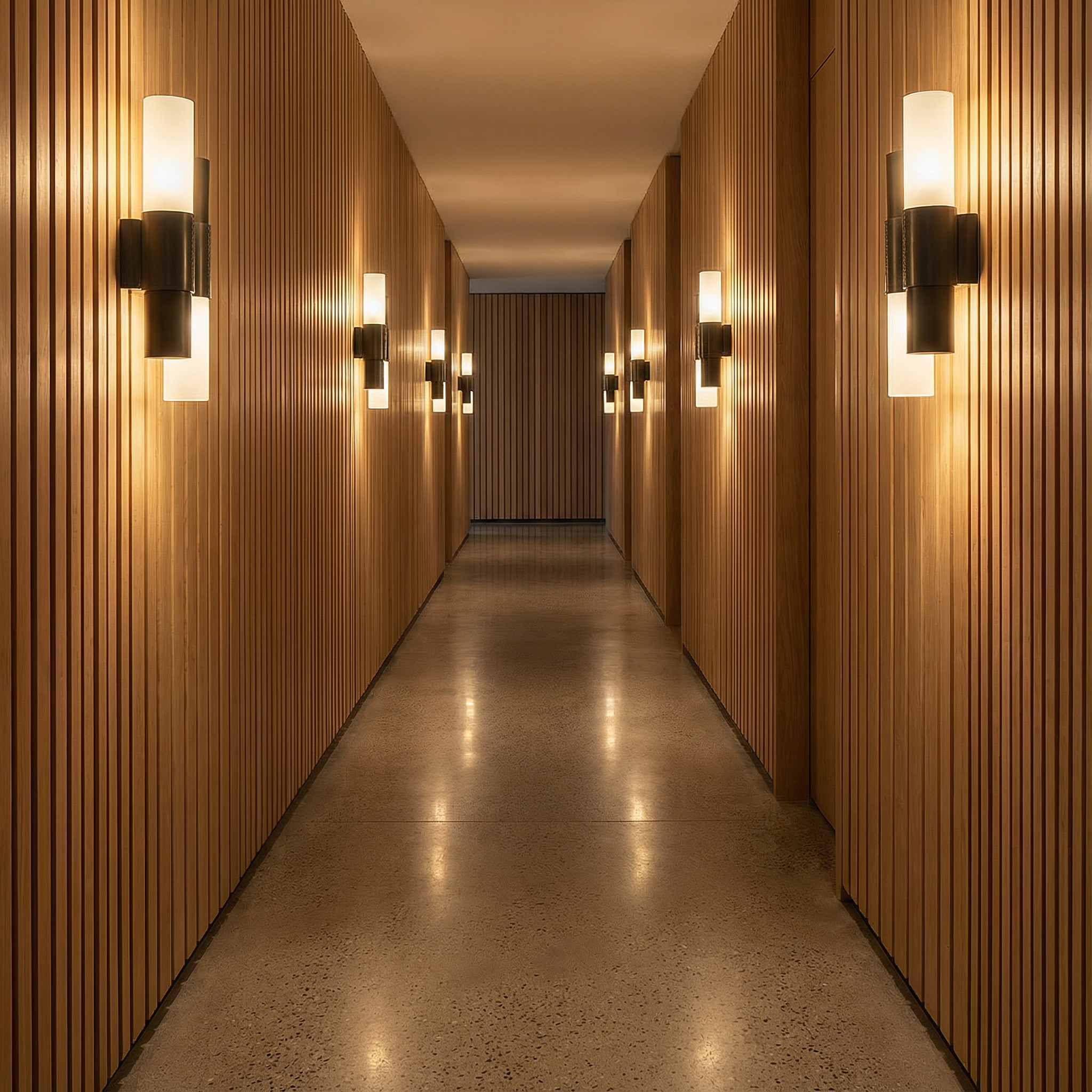 Modern Steel Glass Wall Sconce with Leather Accent | Elegant Ambient Lighting for Contemporary Spaces 3