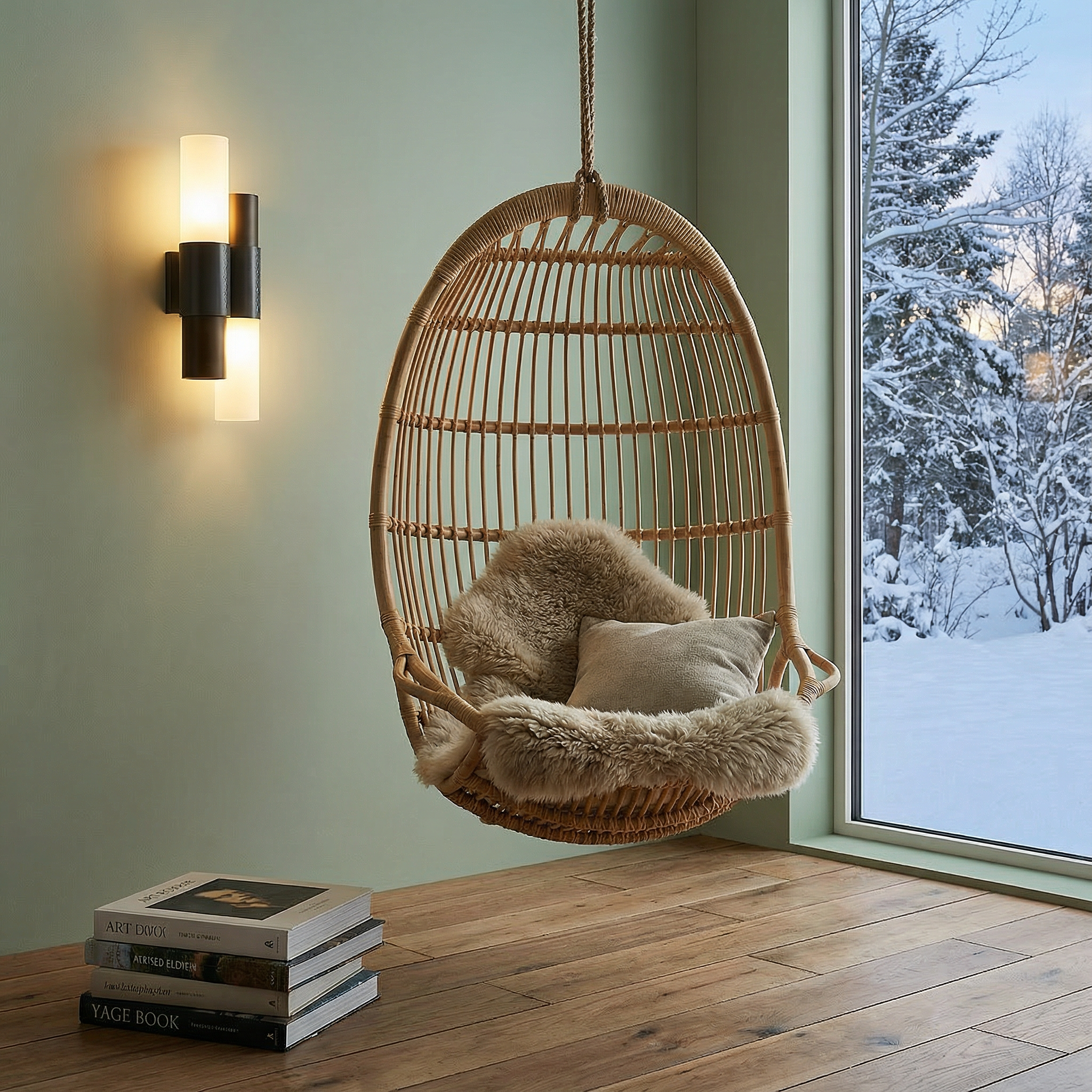 Modern Steel Glass Wall Sconce with Leather Accent | Elegant Ambient Lighting for Contemporary Spaces 4